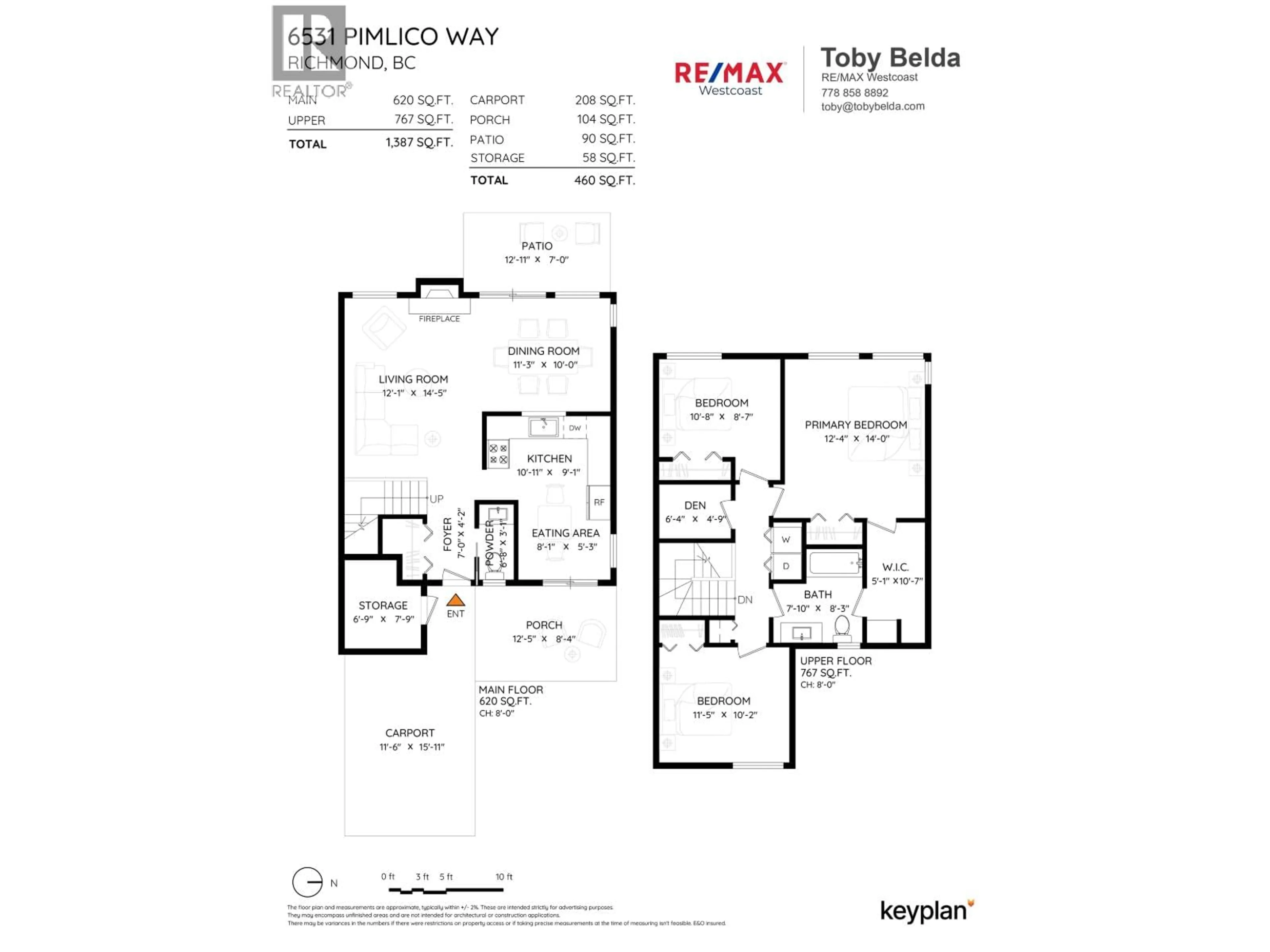 Floor plan for 6531 PIMLICO WAY, Richmond British Columbia V6Y2Y1