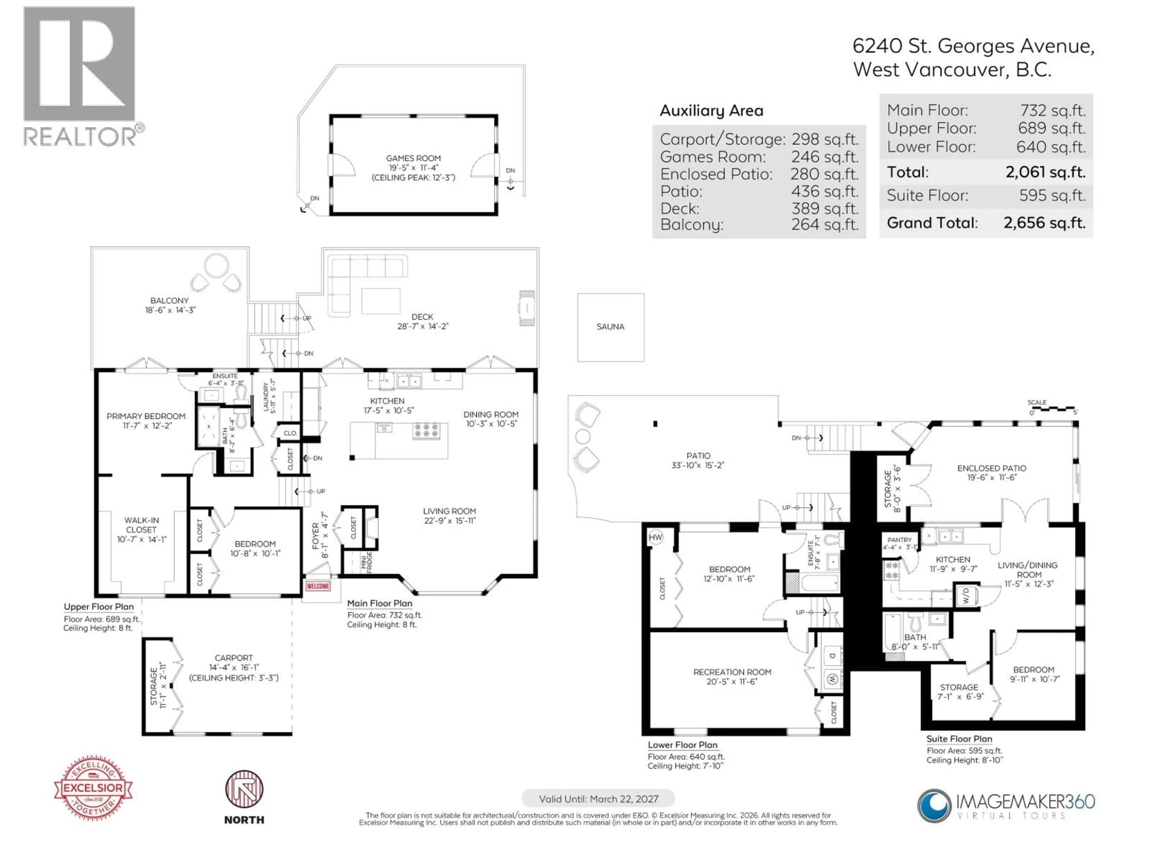 Floor plan for 6240 ST. GEORGES AVENUE, West Vancouver British Columbia V7W1Z7