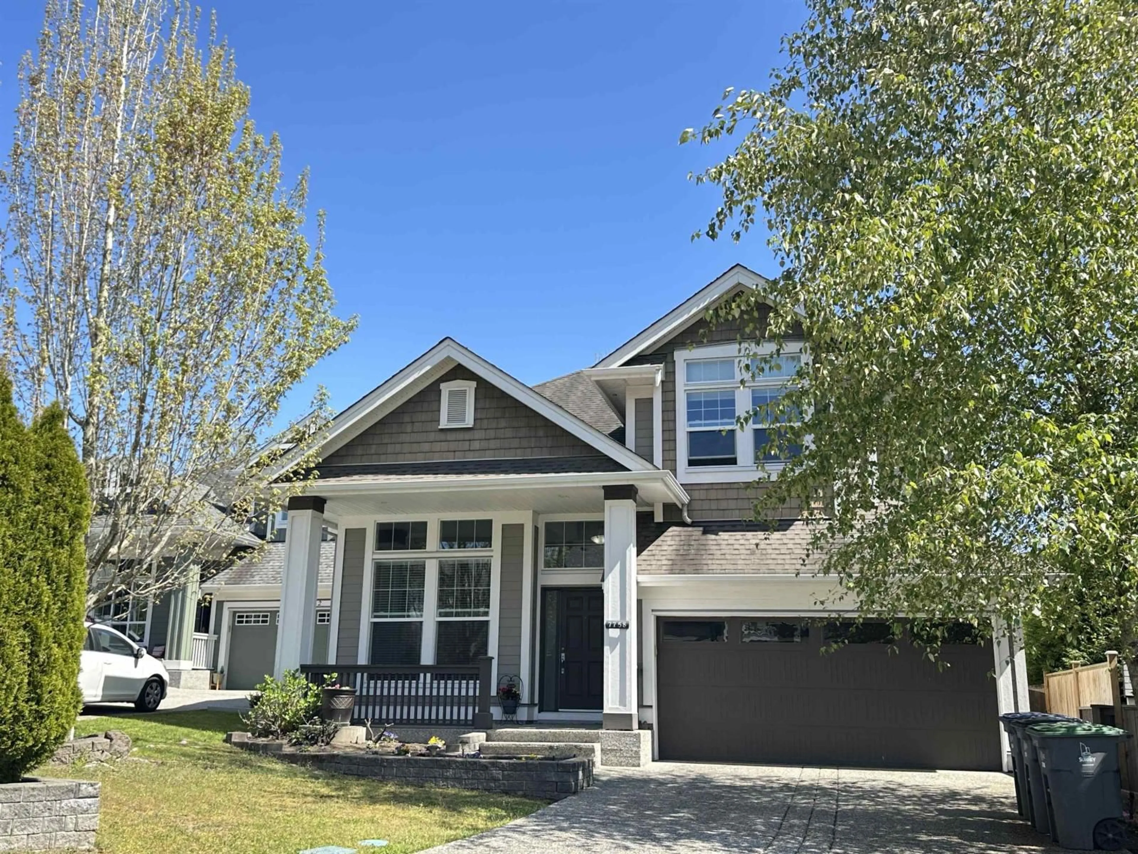 Home with vinyl exterior material, street for 7758 169A STREET, Surrey British Columbia V4N6L2