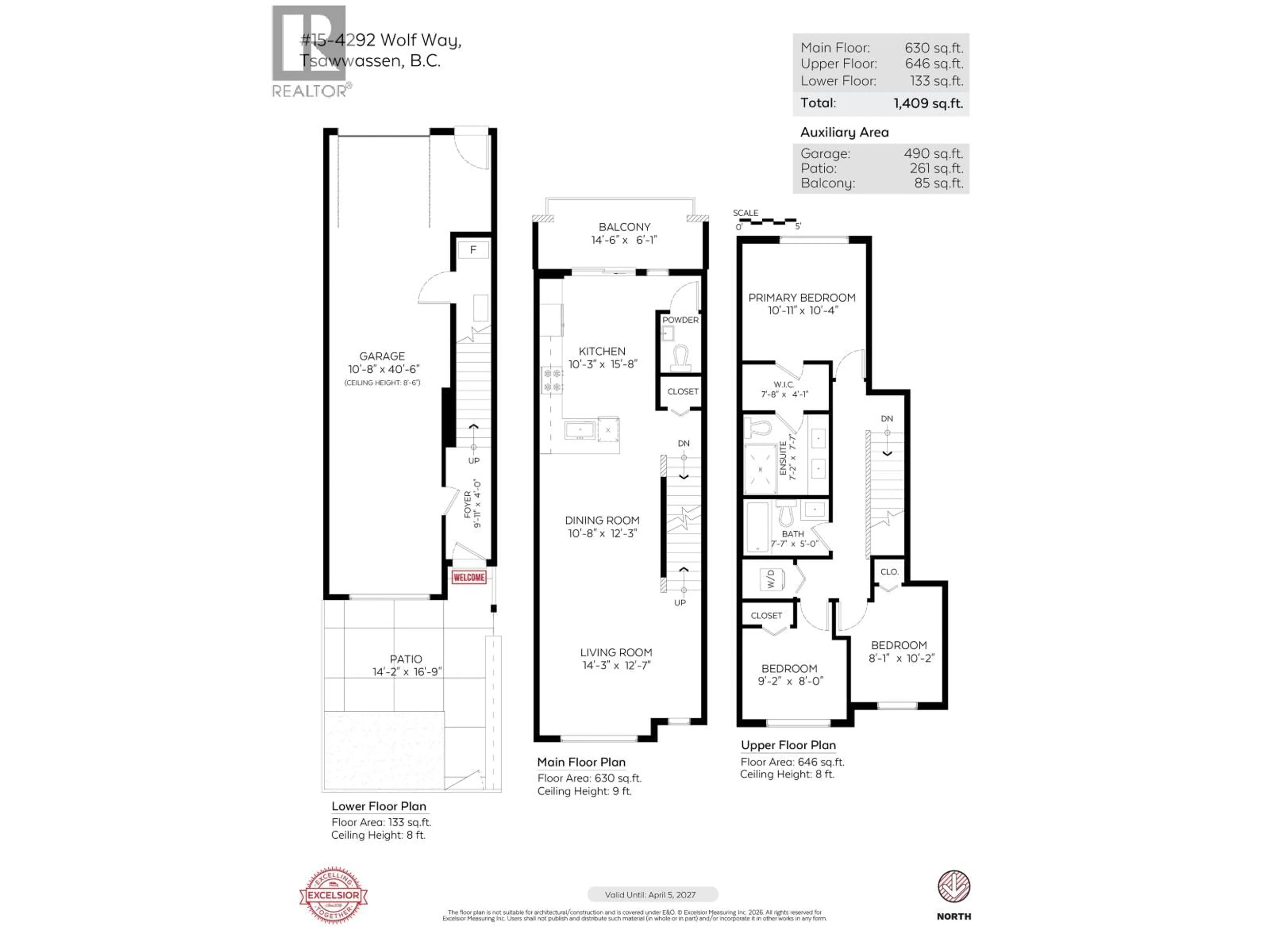 Floor plan for 15 - 4292 WOLF WAY, Tsawwassen British Columbia V4M0E1