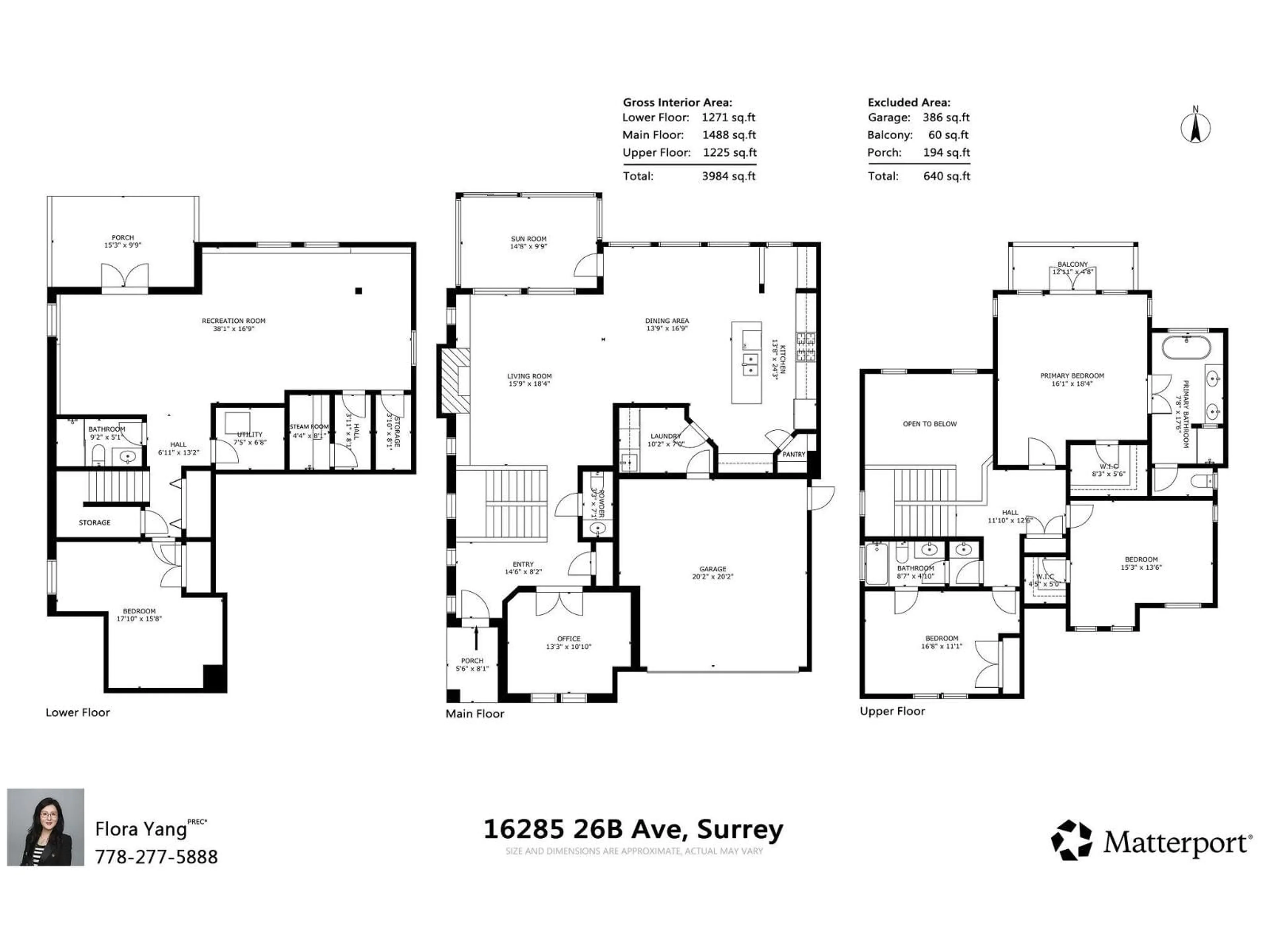 Floor plan for 16285 26B AVENUE, Surrey British Columbia V3S6Z2
