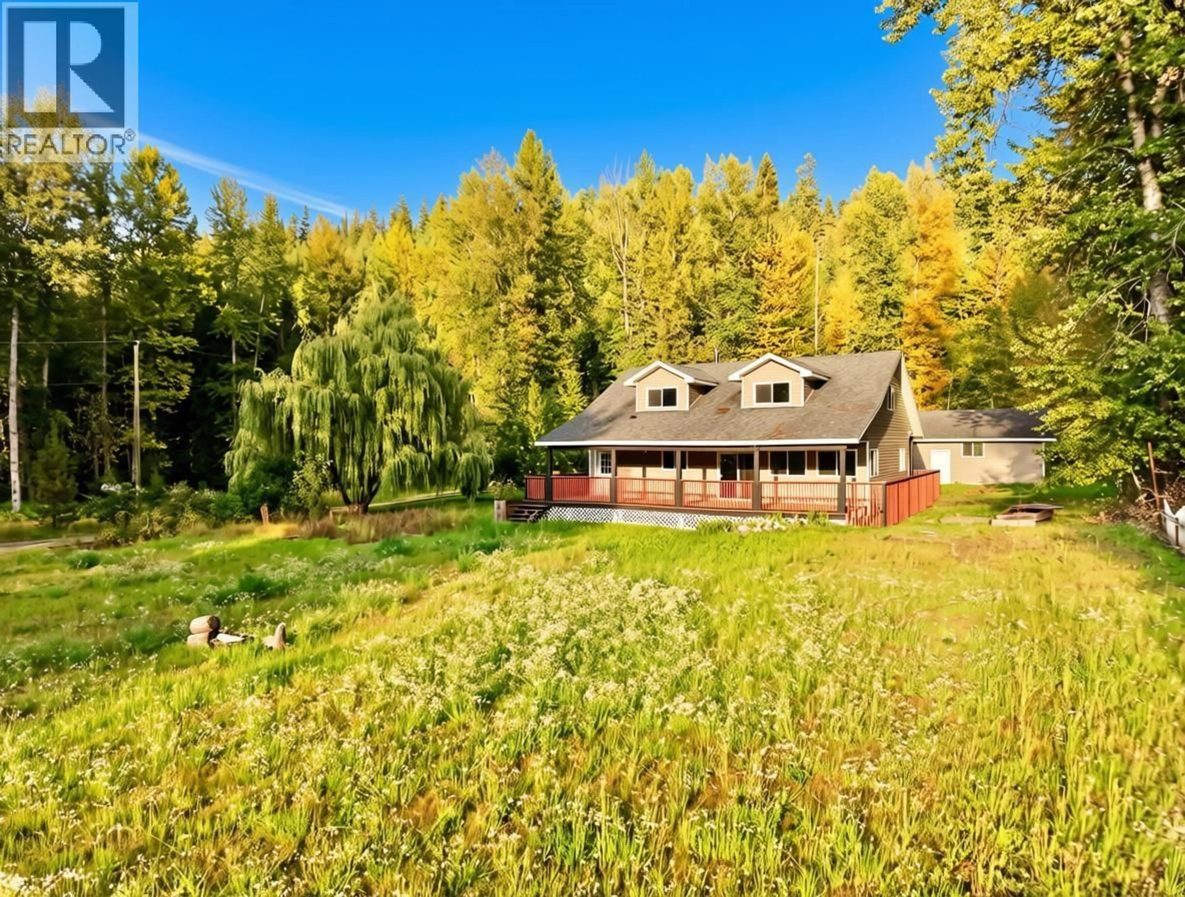A pic from outside/outdoor area/front of a property/back of a property/a pic from drone, forest/trees view for 6017 CEDAR CREEK ROAD, Likely British Columbia V0L1N0