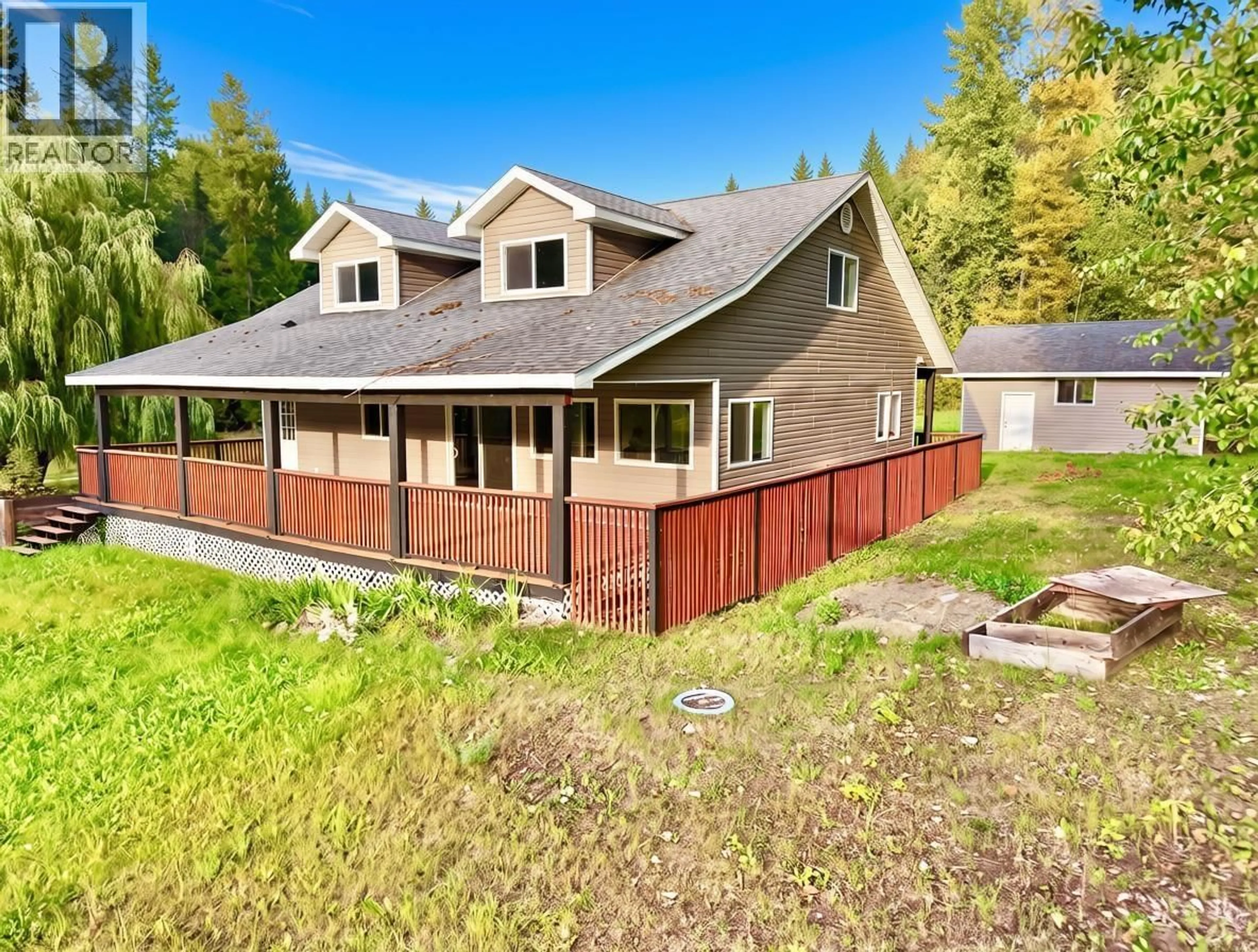 A pic from outside/outdoor area/front of a property/back of a property/a pic from drone, mountain view for 6017 CEDAR CREEK ROAD, Likely British Columbia V0L1N0