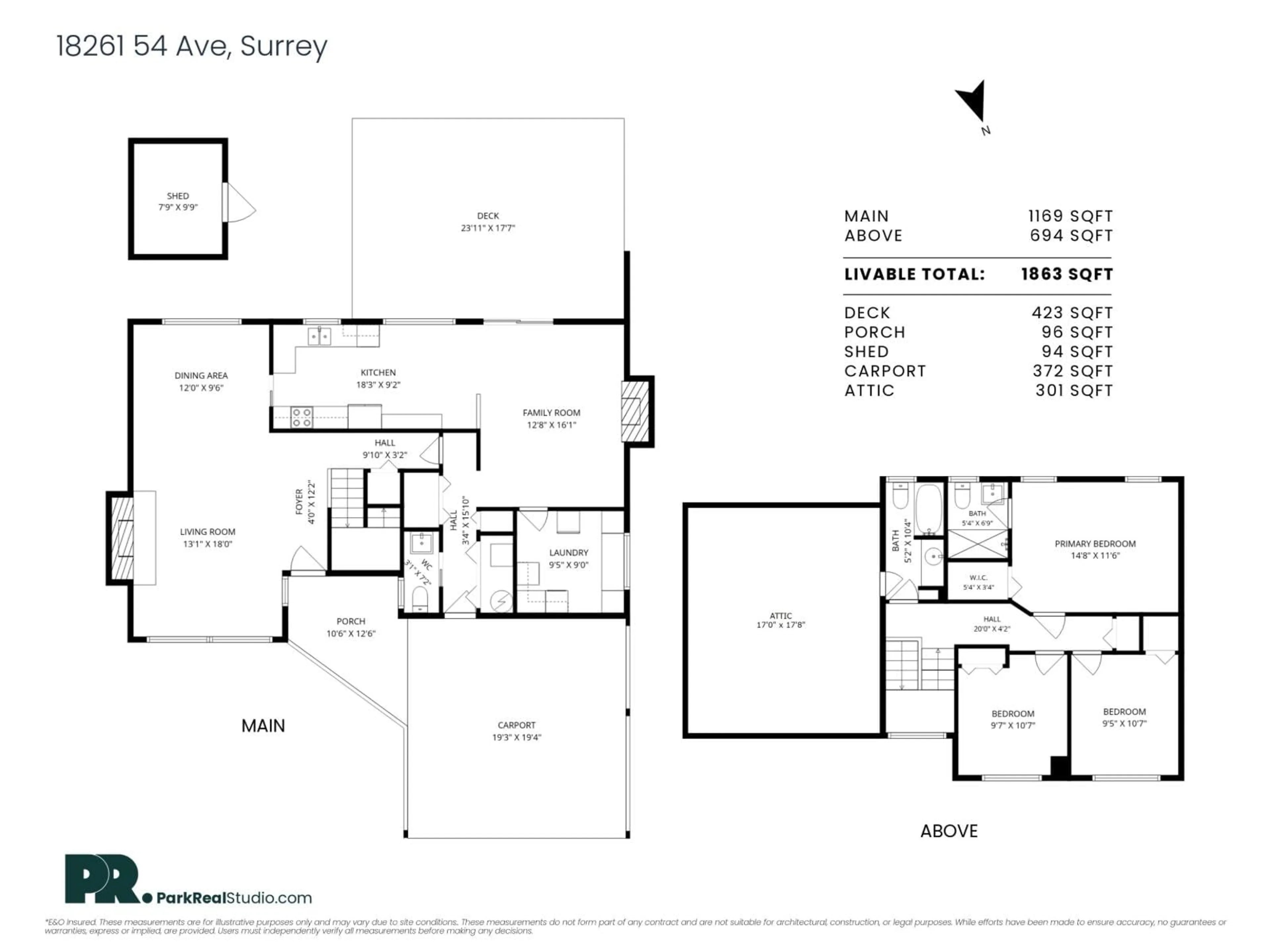 Floor plan for 18096 61A AVENUE, Surrey British Columbia V3S5V8
