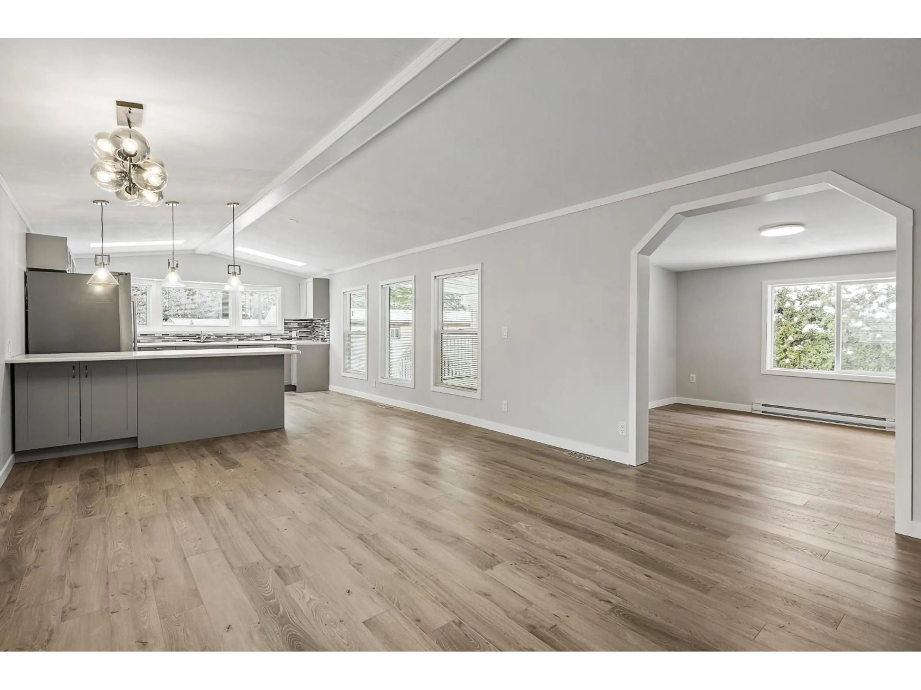 Open concept kitchen, wood/laminate floor for 30 - 65367 KAWKAWA LAKE ROAD, Hope British Columbia V0X1L1