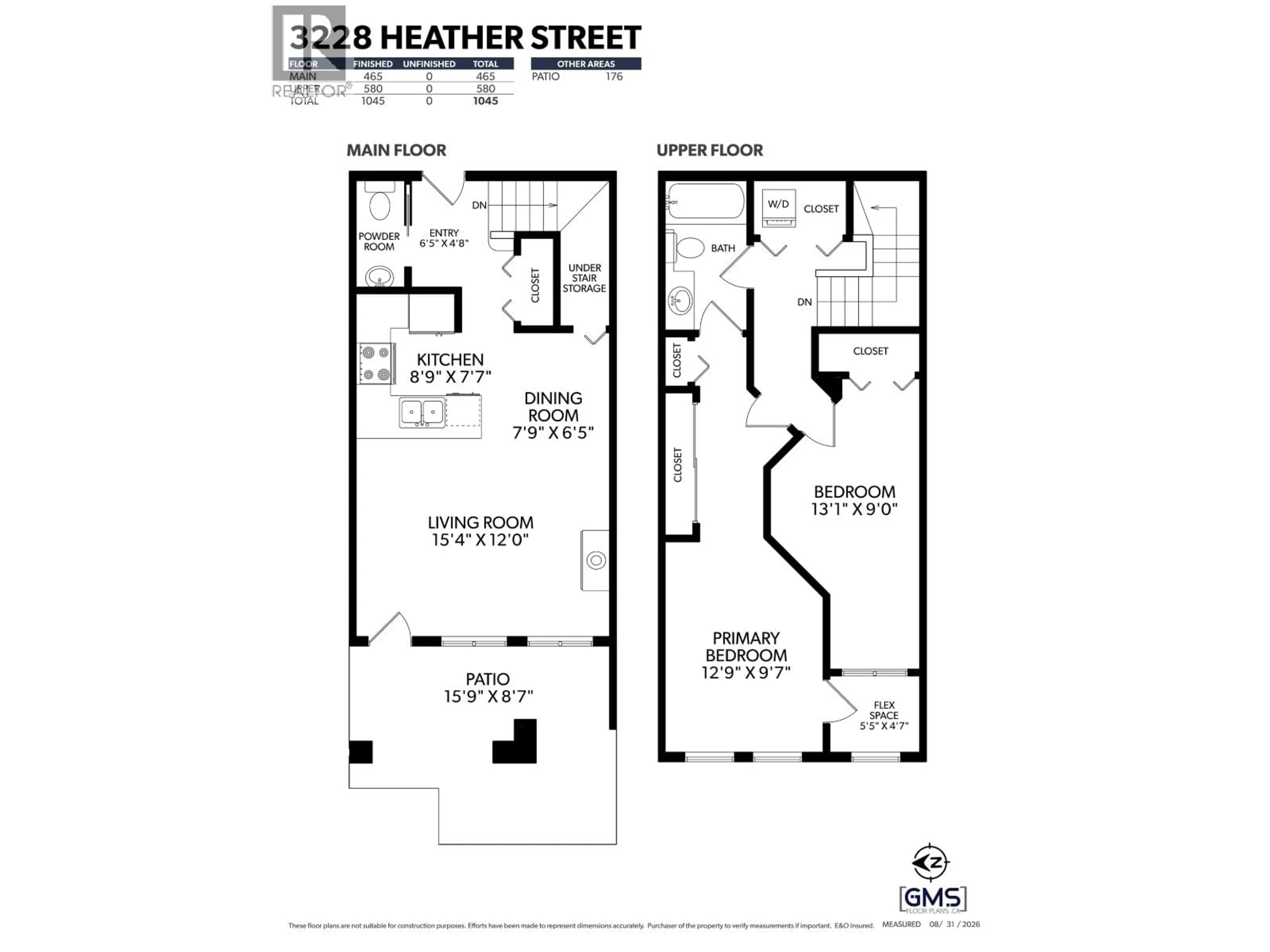 Floor plan for 3228 HEATHER STREET, Vancouver British Columbia V5Z4R9
