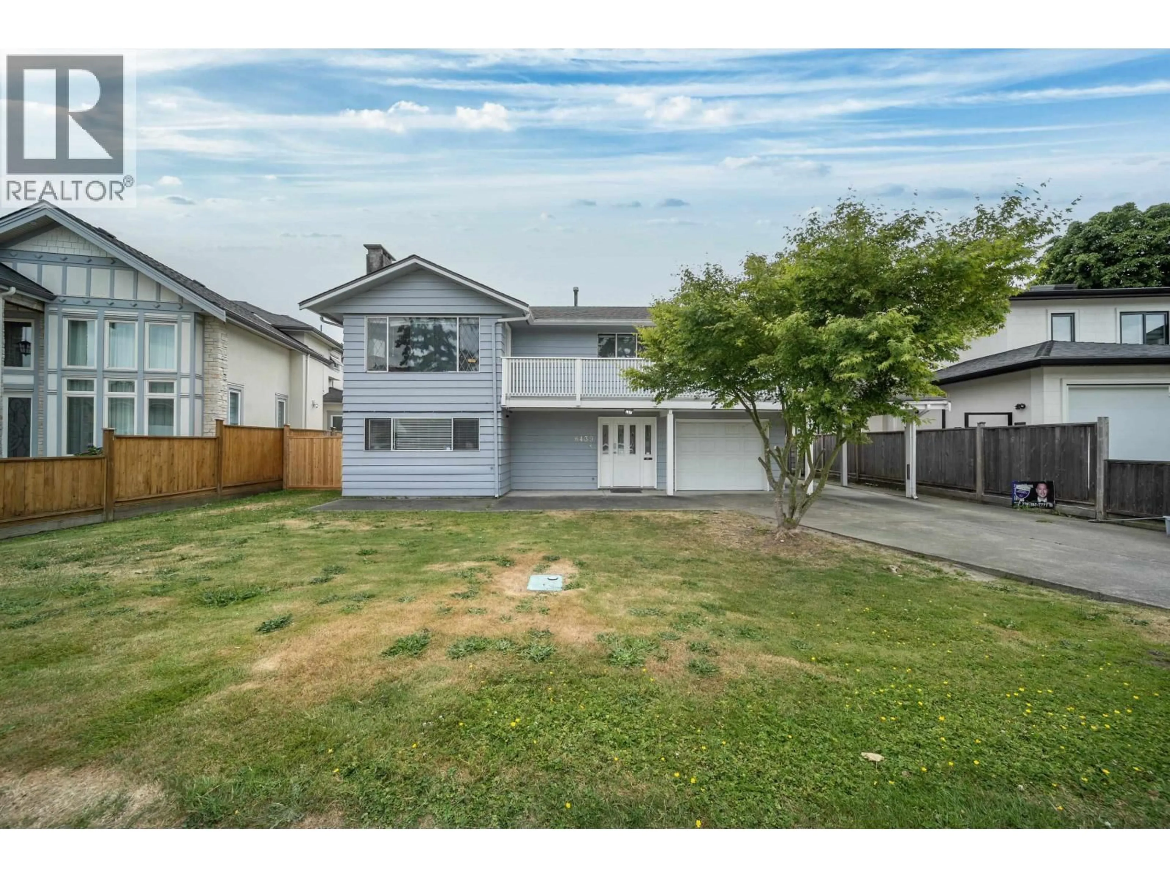 A pic from outside/outdoor area/front of a property/back of a property/a pic from drone, street for 6439 AZURE ROAD, Richmond British Columbia V7C2R8