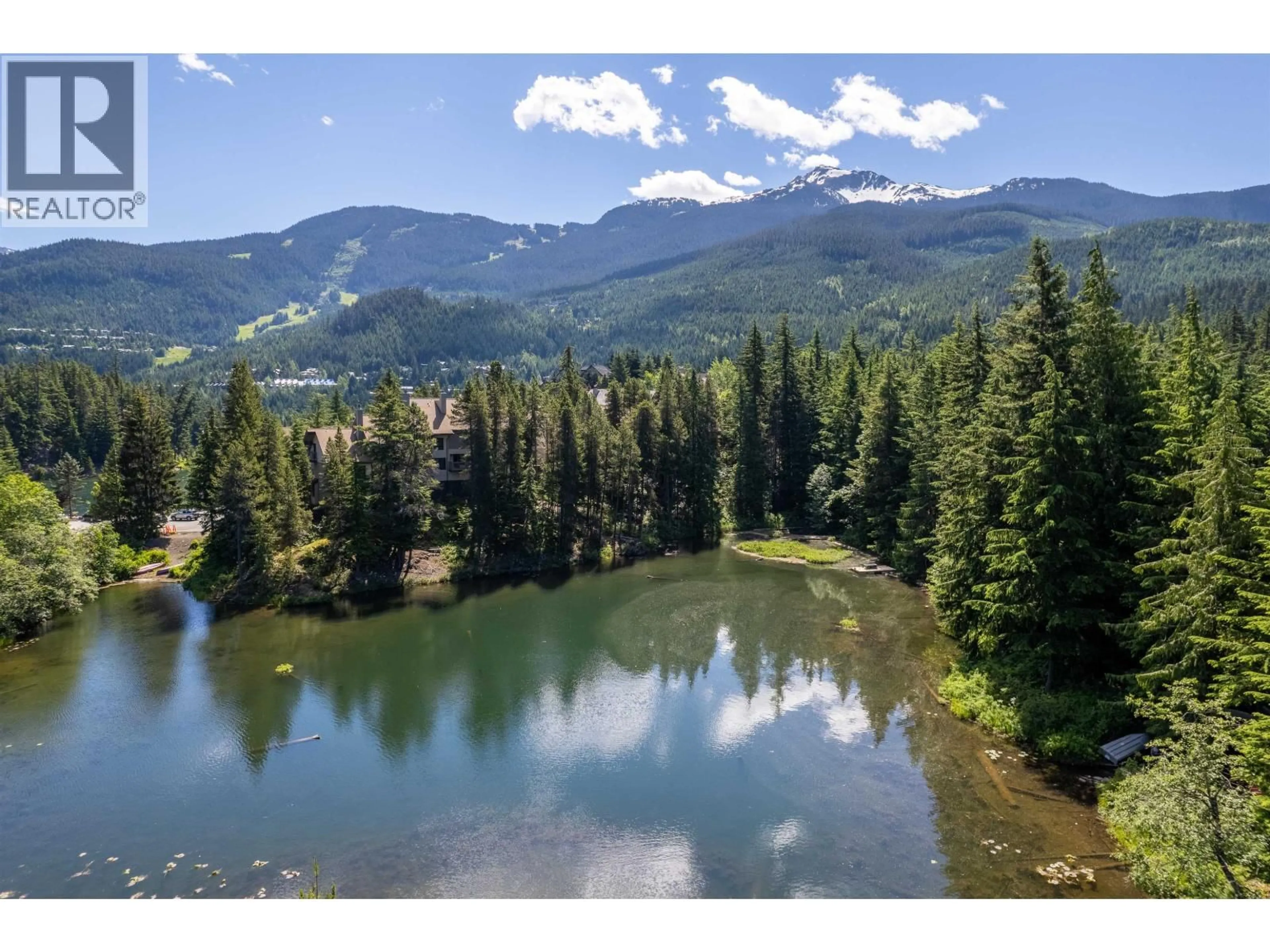 A pic from outside/outdoor area/front of a property/back of a property/a pic from drone, water/lake/river/ocean view for CP2 - 1400 ALTA LAKE ROAD, Whistler British Columbia V8E0G9