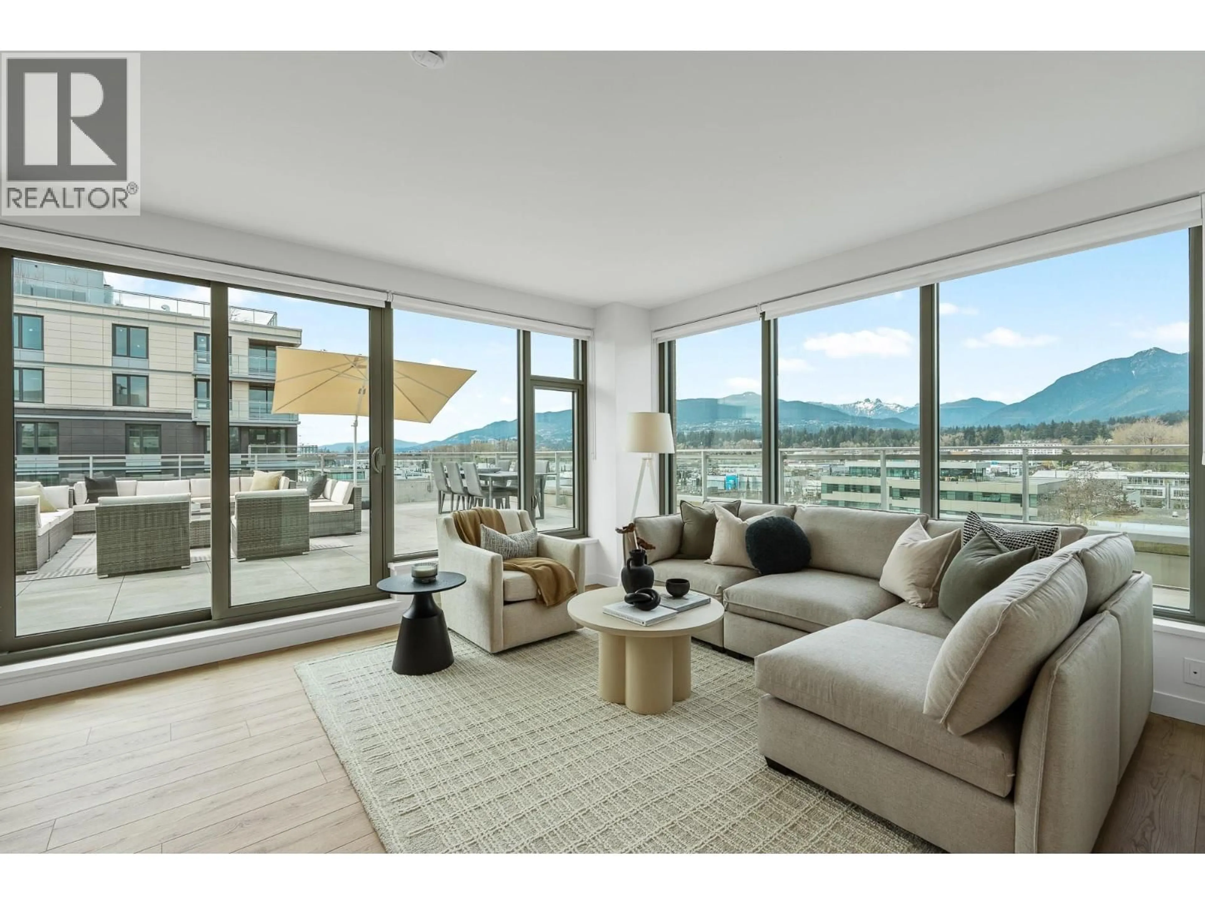 Living room with furniture, unknown for 703 - 755 HARBOURSIDE DRIVE, North Vancouver British Columbia V7P0G1
