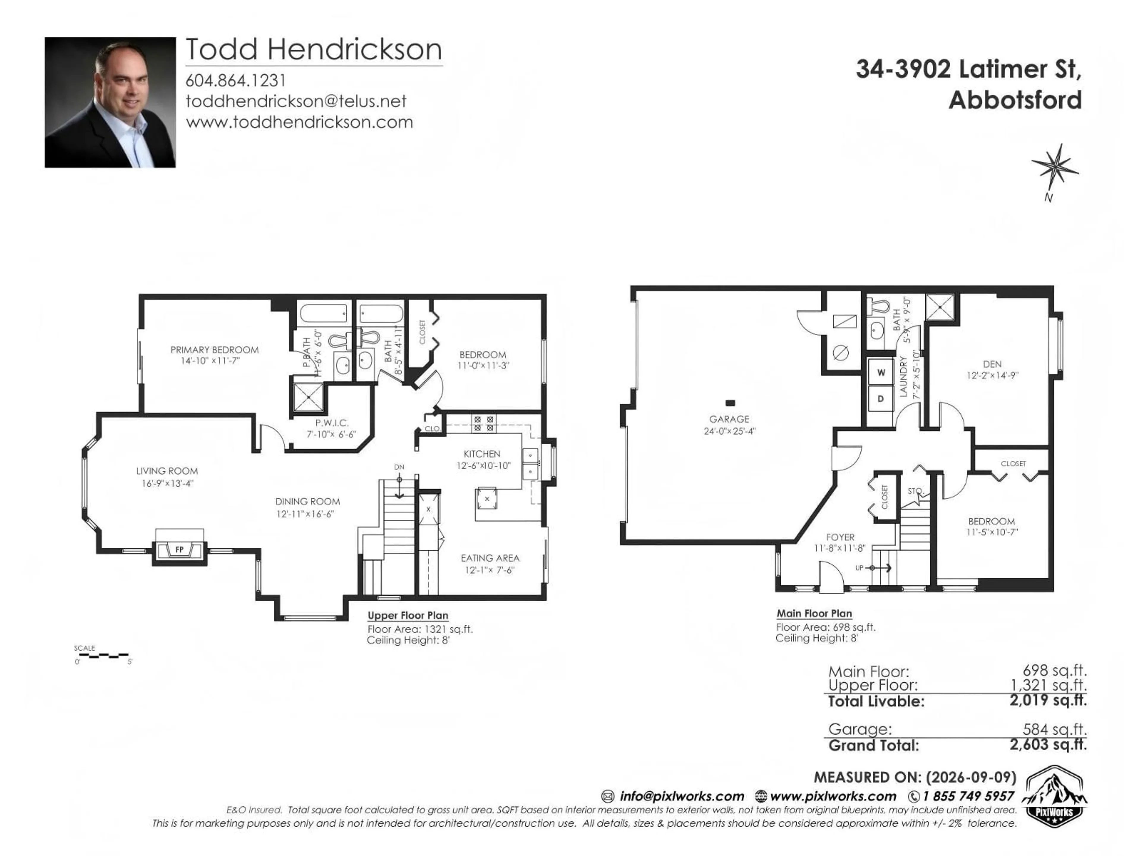 Floor plan for 34 - 3902 LATIMER STREET, Abbotsford British Columbia V2S7L5
