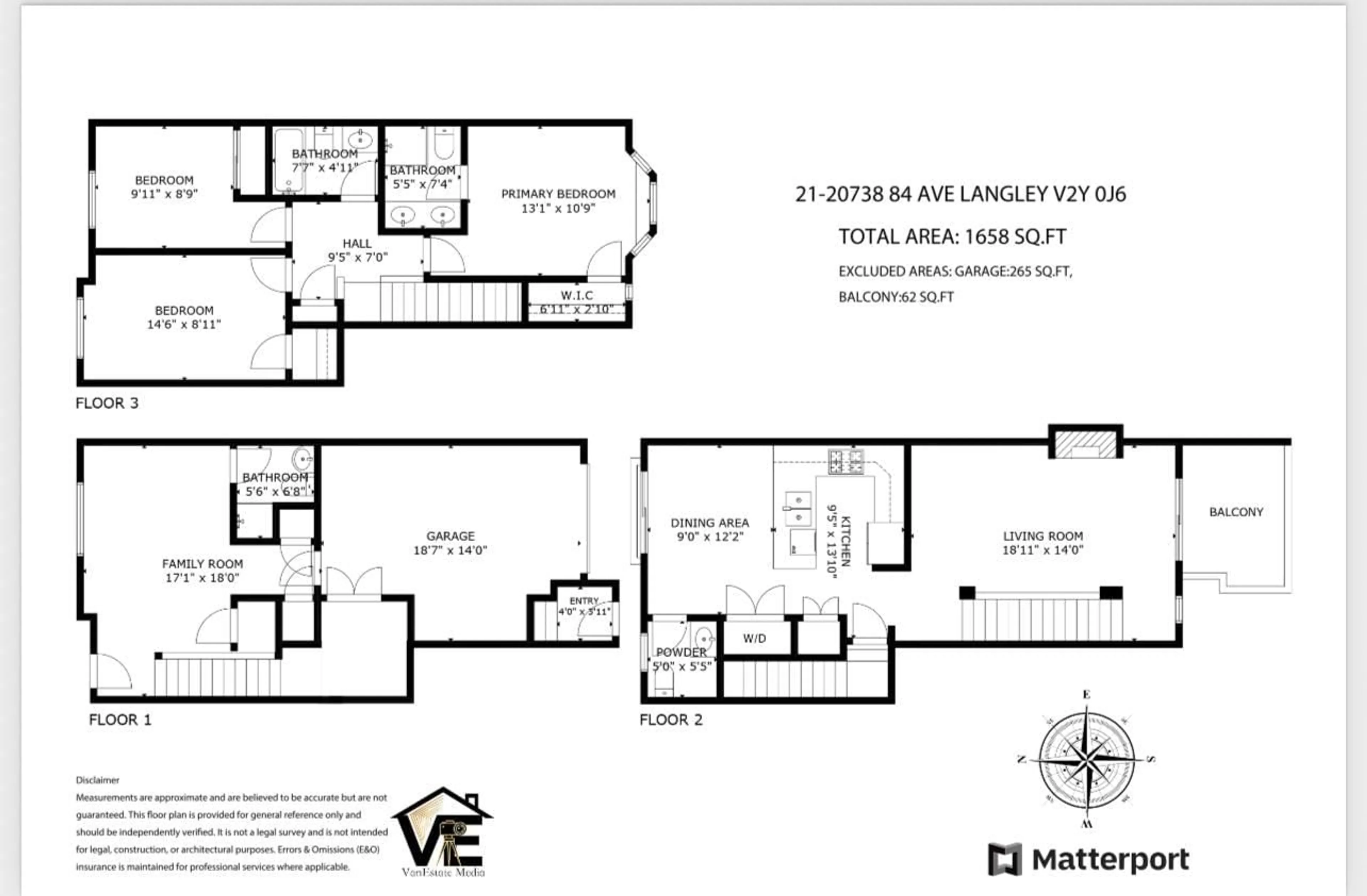 Floor plan for 21 - 20738 84 AVENUE, Langley British Columbia V2Y0J6