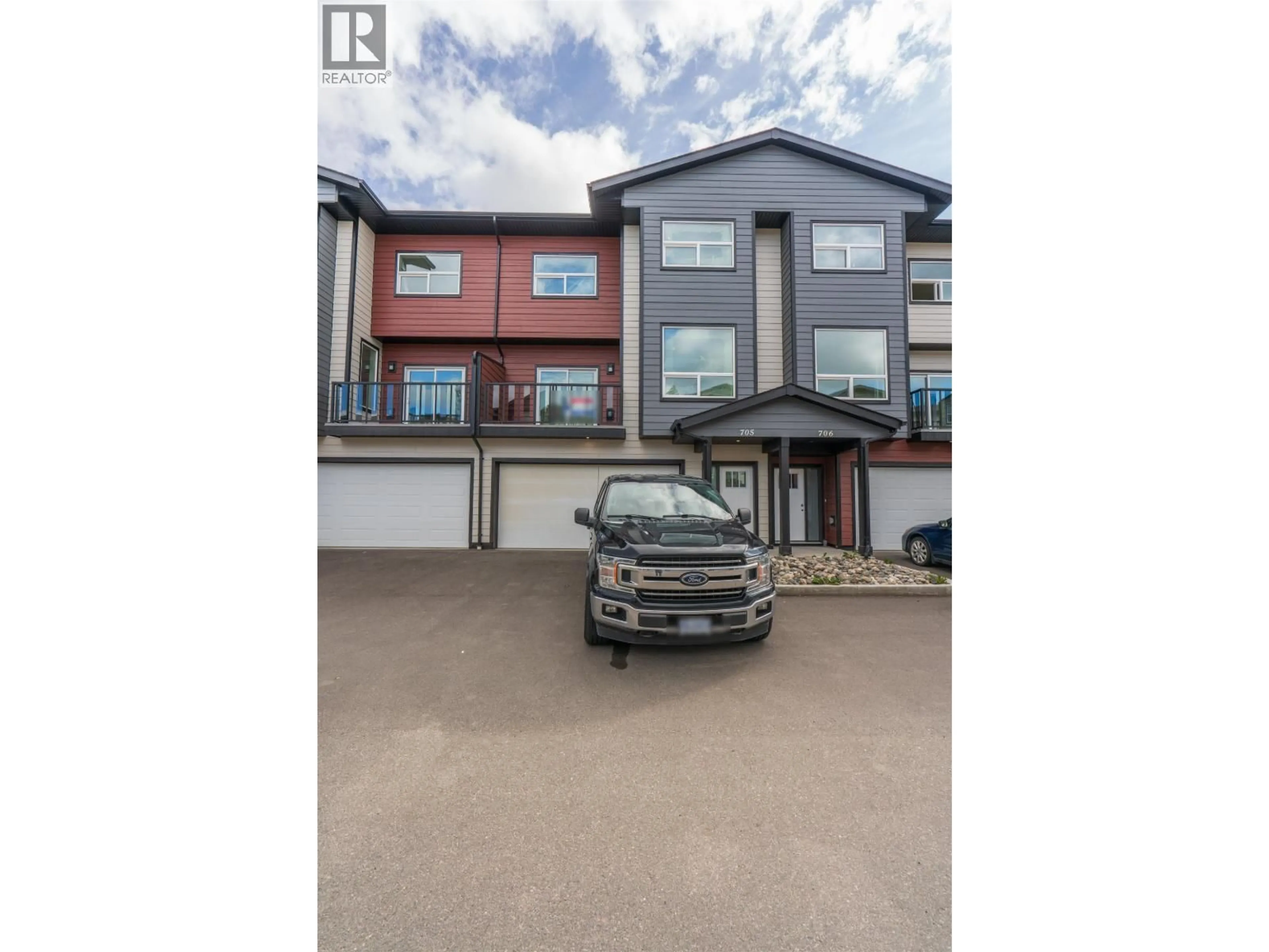 A pic from outside/outdoor area/front of a property/back of a property/a pic from drone, street for 705 - 7000 HUSBAND DRIVE, Prince George British Columbia V2N0K2