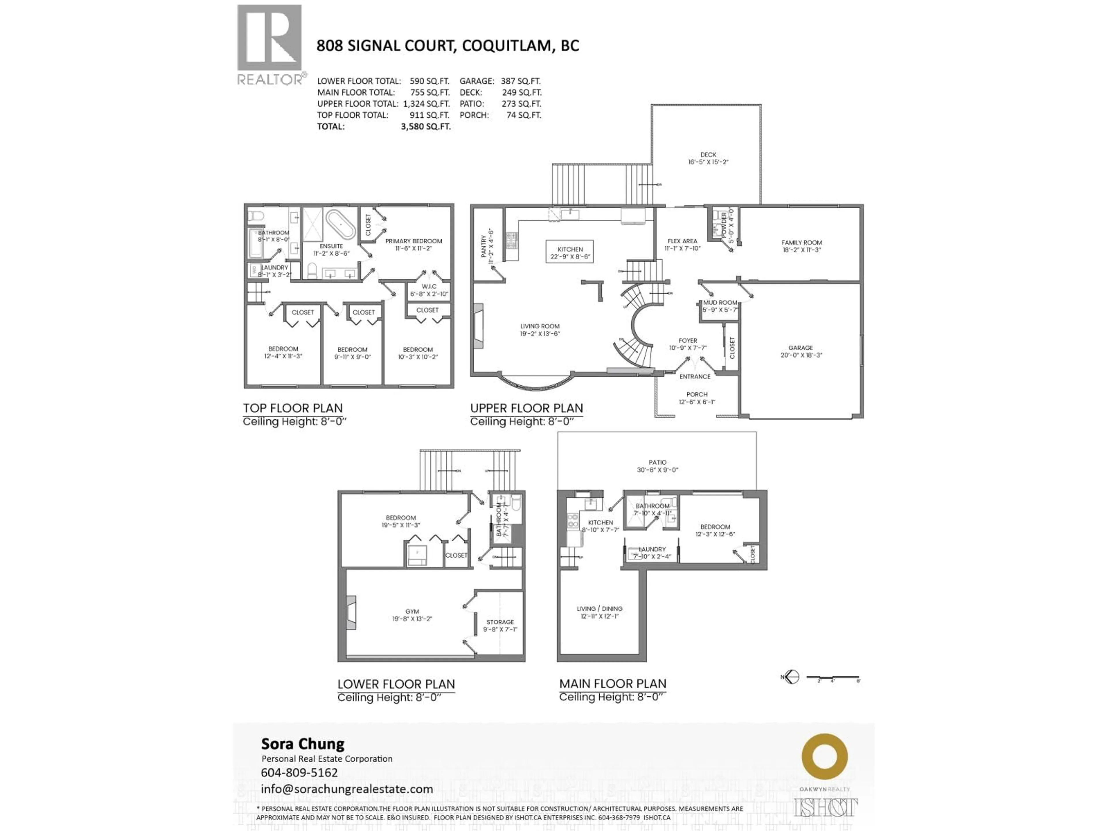Floor plan for 808 SIGNAL COURT, Coquitlam British Columbia V3J7N7