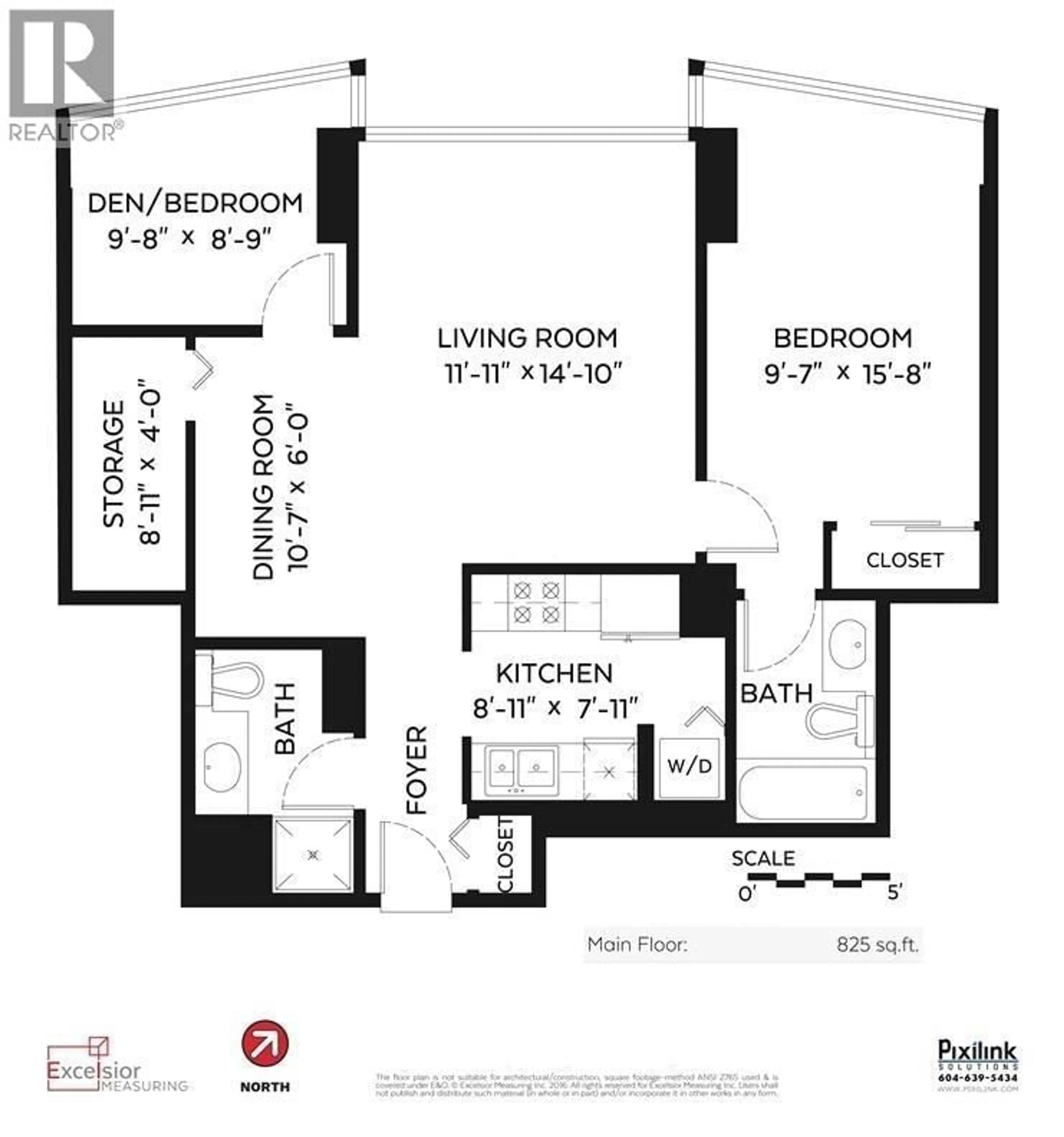 Floor plan for 505 - 930 CAMBIE STREET, Vancouver British Columbia V6B5Y1