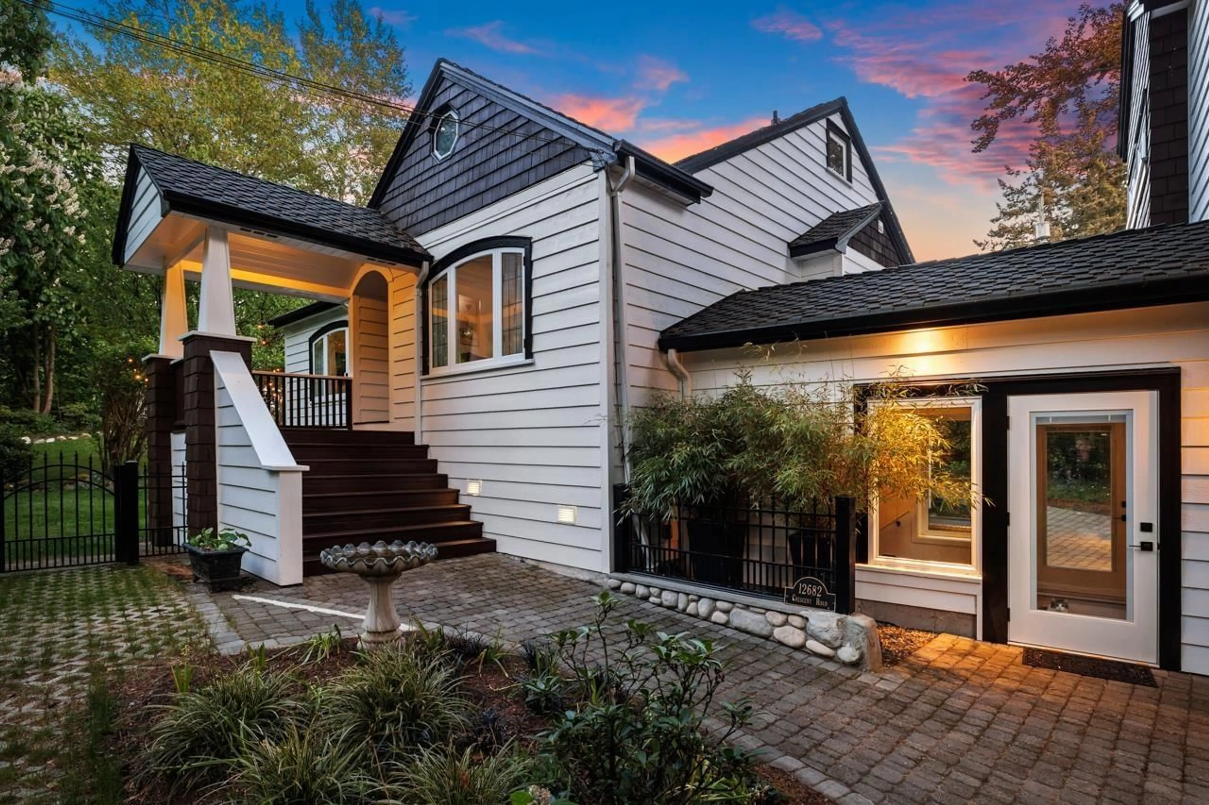 Home with brick exterior material, street for 12682 CRESCENT ROAD, Surrey British Columbia V4A2V5