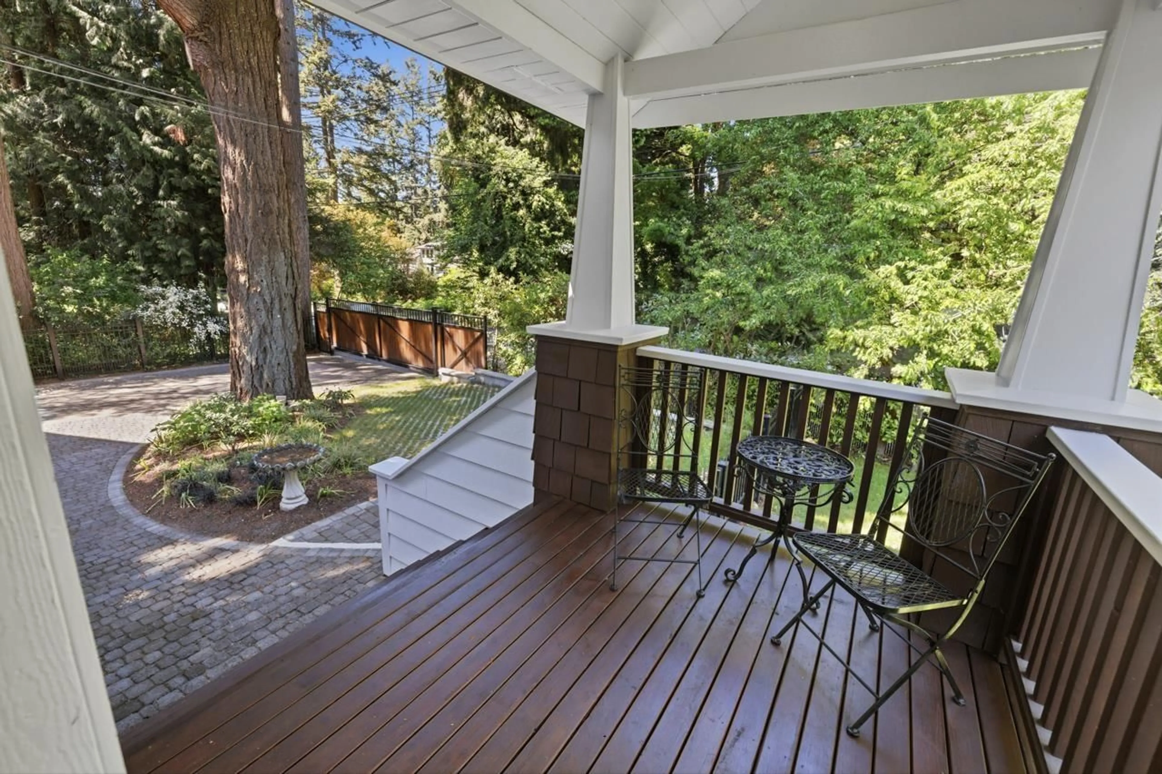 Patio, forest/trees view for 12682 CRESCENT ROAD, Surrey British Columbia V4A2V5