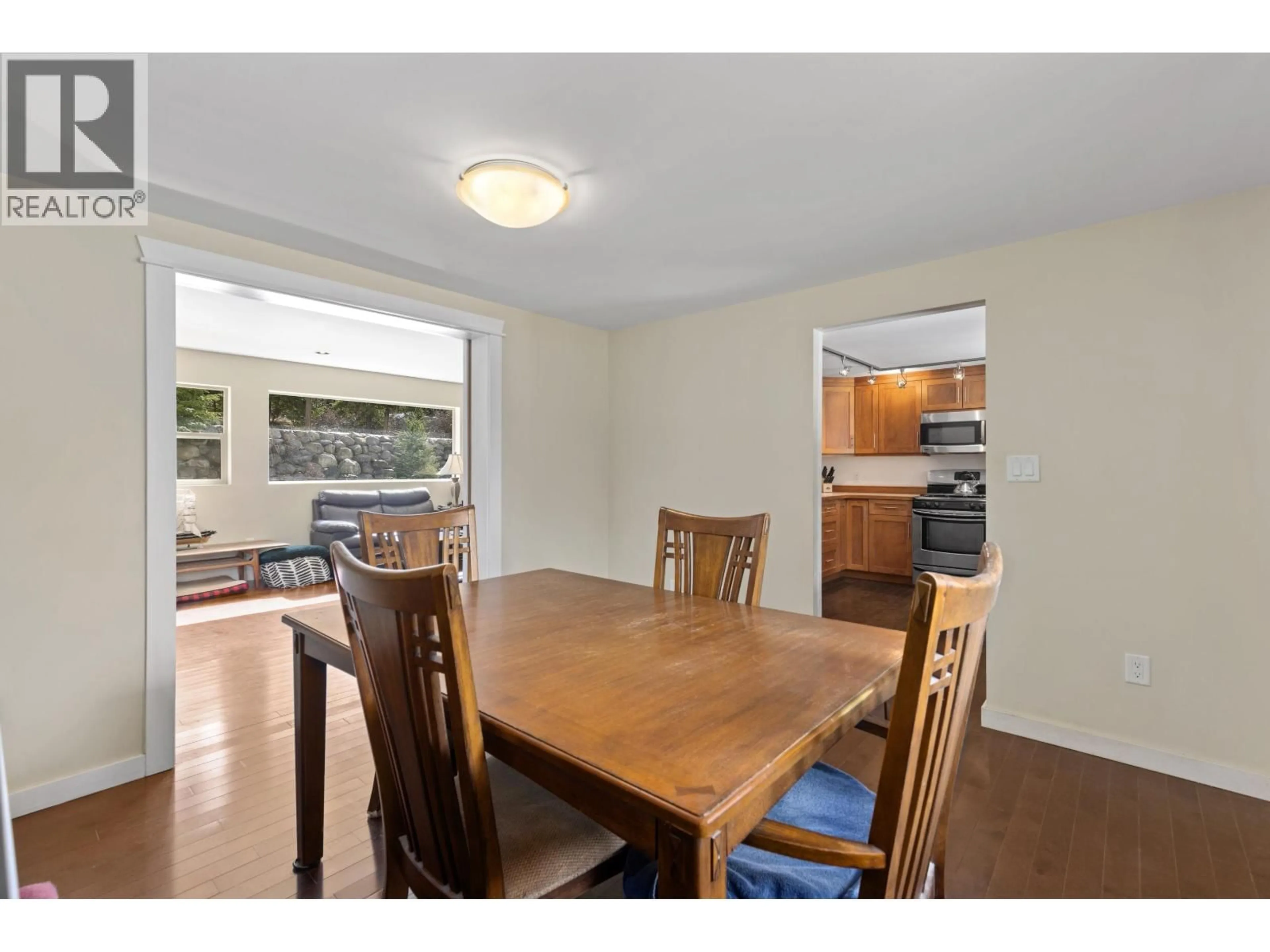 Dining room, wood/laminate floor for 9660 DEVINE STREET, D'Arcy British Columbia V0N1L0