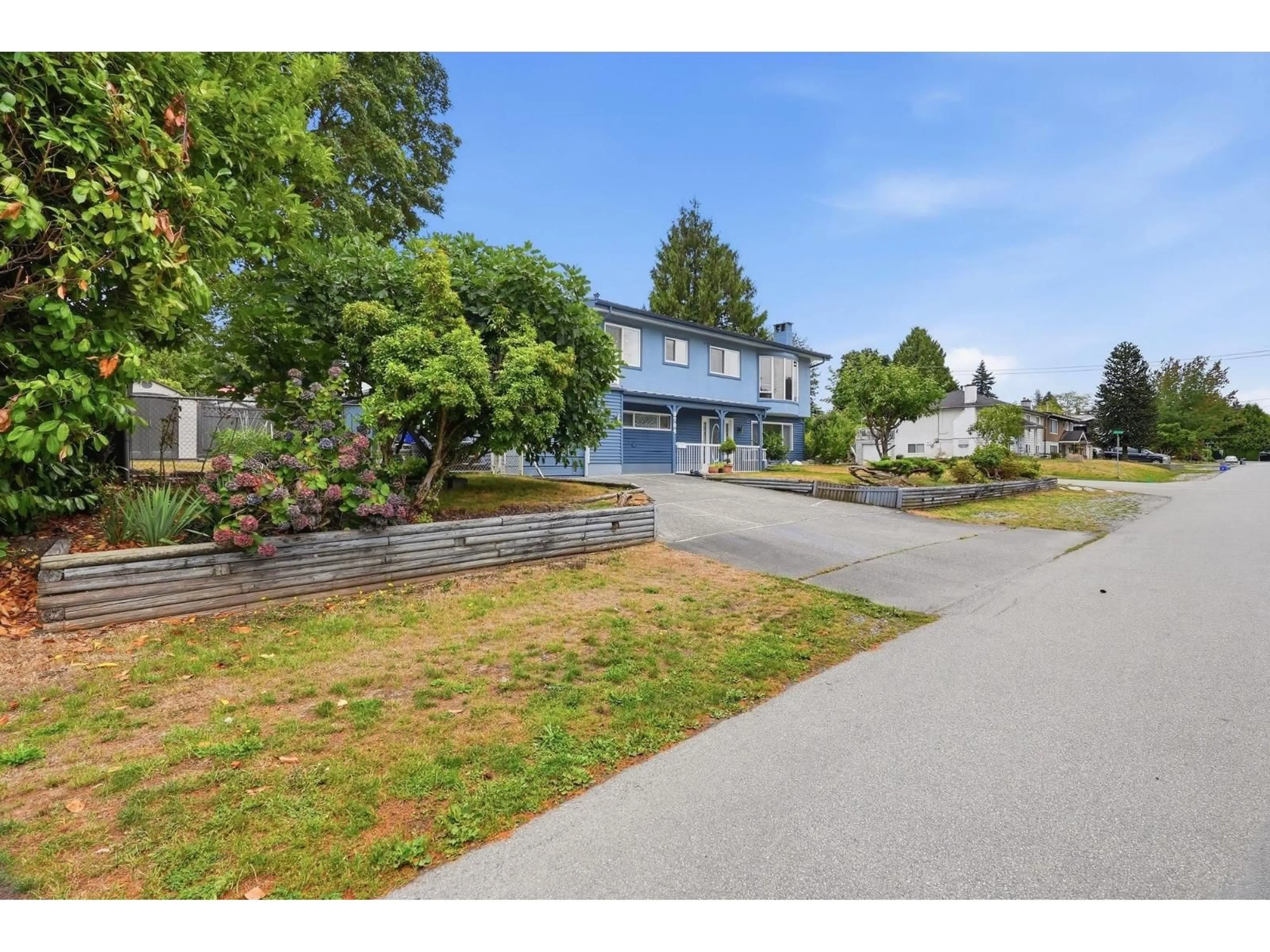 A pic from outside/outdoor area/front of a property/back of a property/a pic from drone, street for 8704 111 STREET, Delta British Columbia V4C4N7