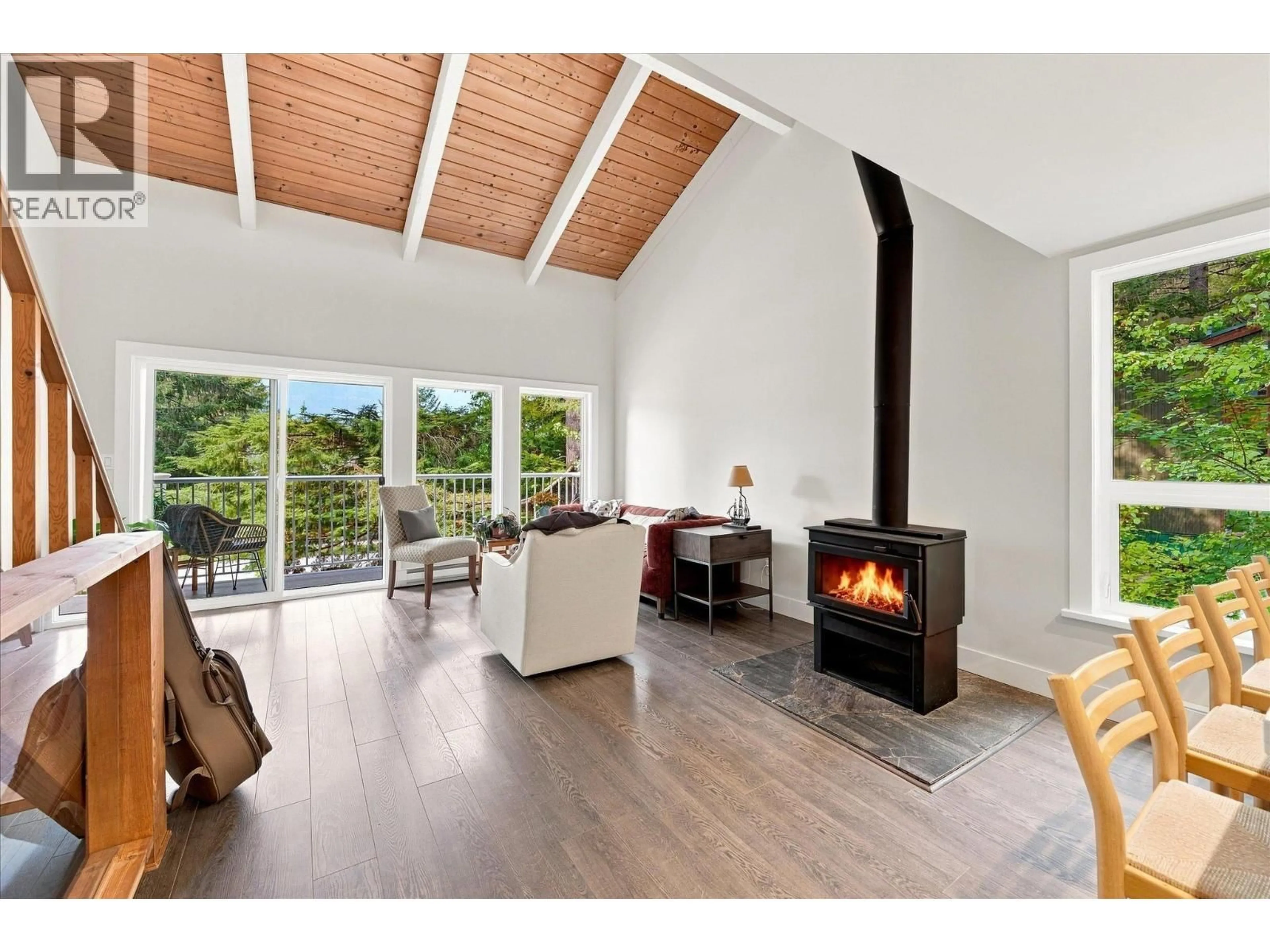 Living room with furniture, wood/laminate floor for 3015 ALPINE CRESCENT, Whistler British Columbia V8E0B8