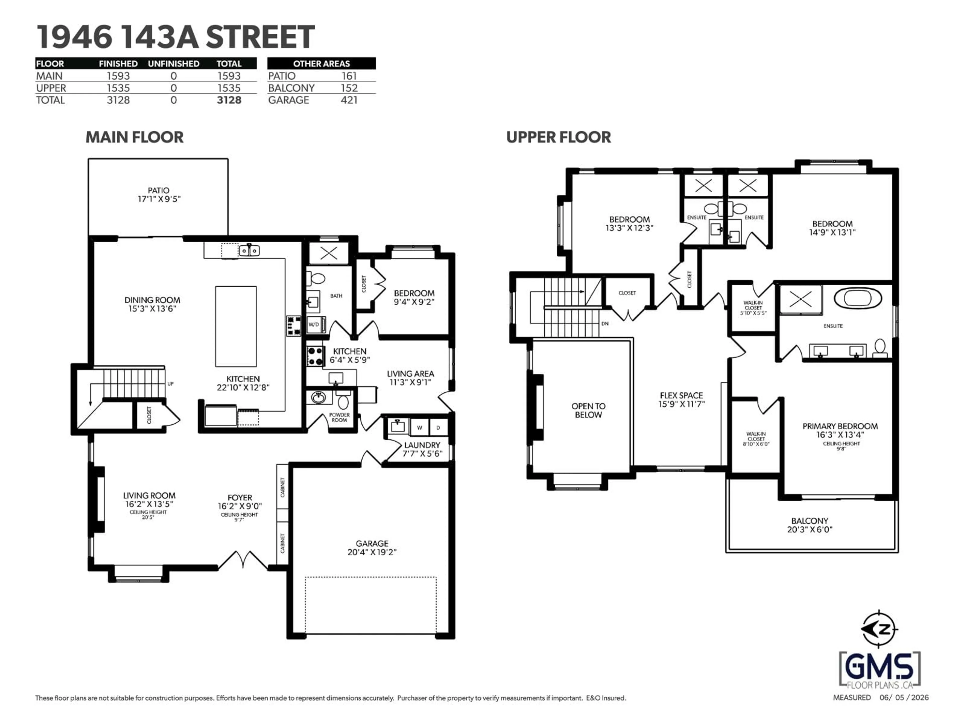 Floor plan for 1946 143A STREET, Surrey British Columbia V4A7T1