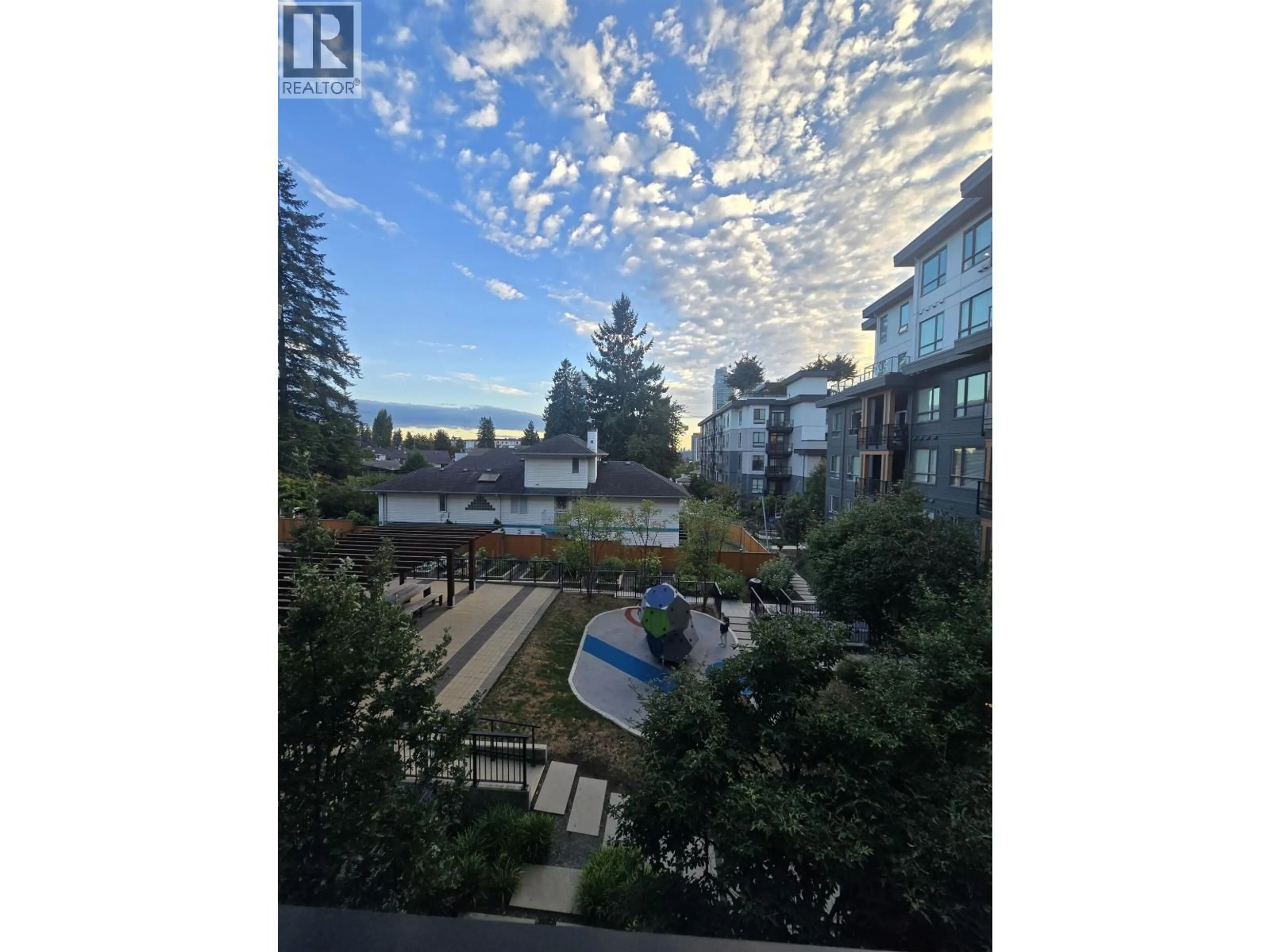 A pic from outside/outdoor area/front of a property/back of a property/a pic from drone, water/lake/river/ocean view for 303 - 721 ANSKAR COURT, Coquitlam British Columbia V3J0L4