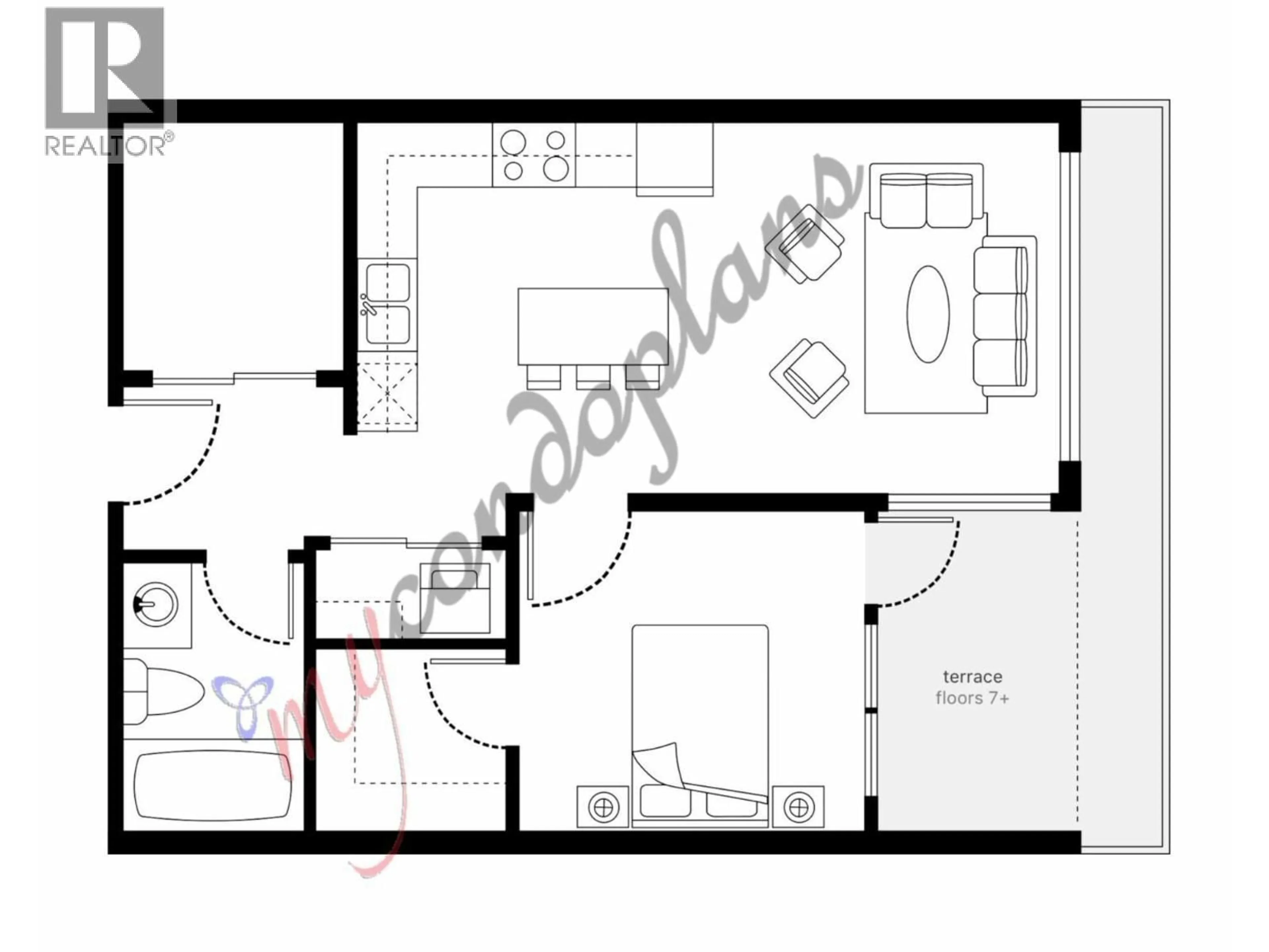 Floor plan for 808 - 3233 KETCHESON ROAD, Richmond British Columbia V6X0R3