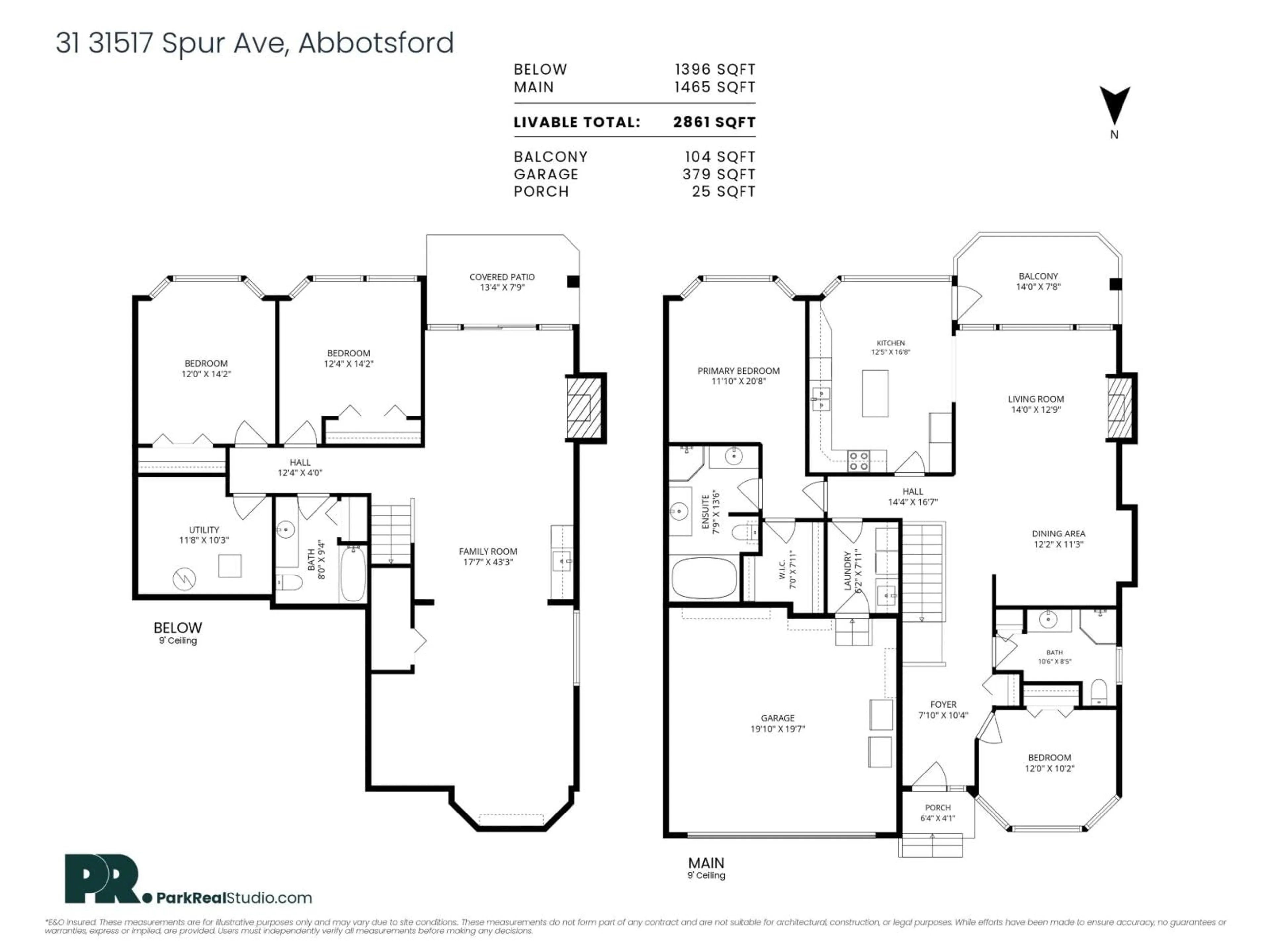 Floor plan for 31 - 31517 SPUR AVENUE, Abbotsford British Columbia V2T6V7
