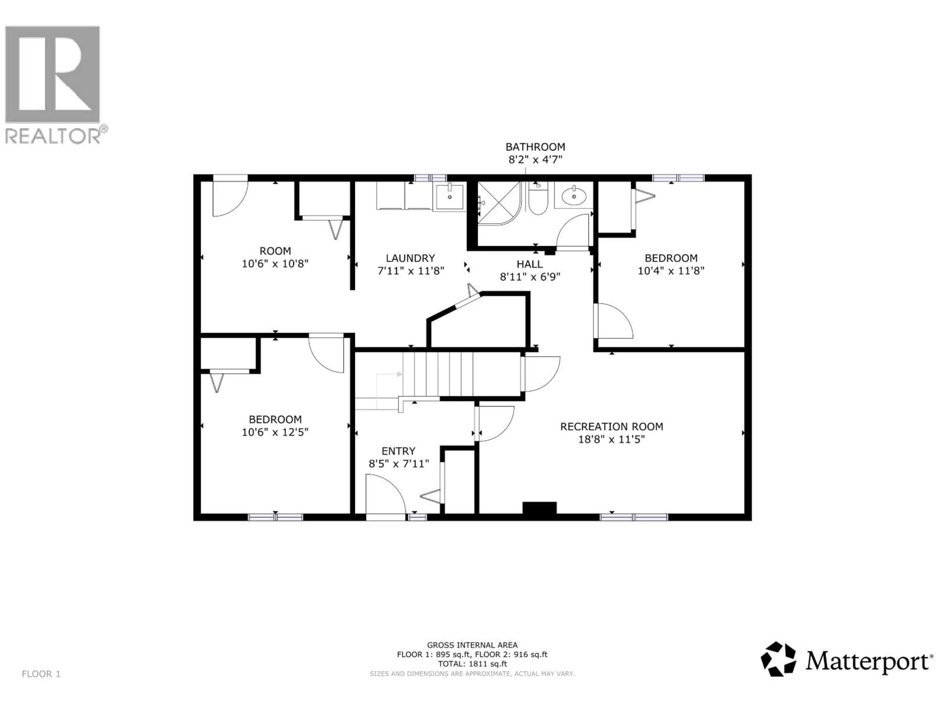 Floor plan for 9119 89 STREET, Fort St. John British Columbia V1J4Z3