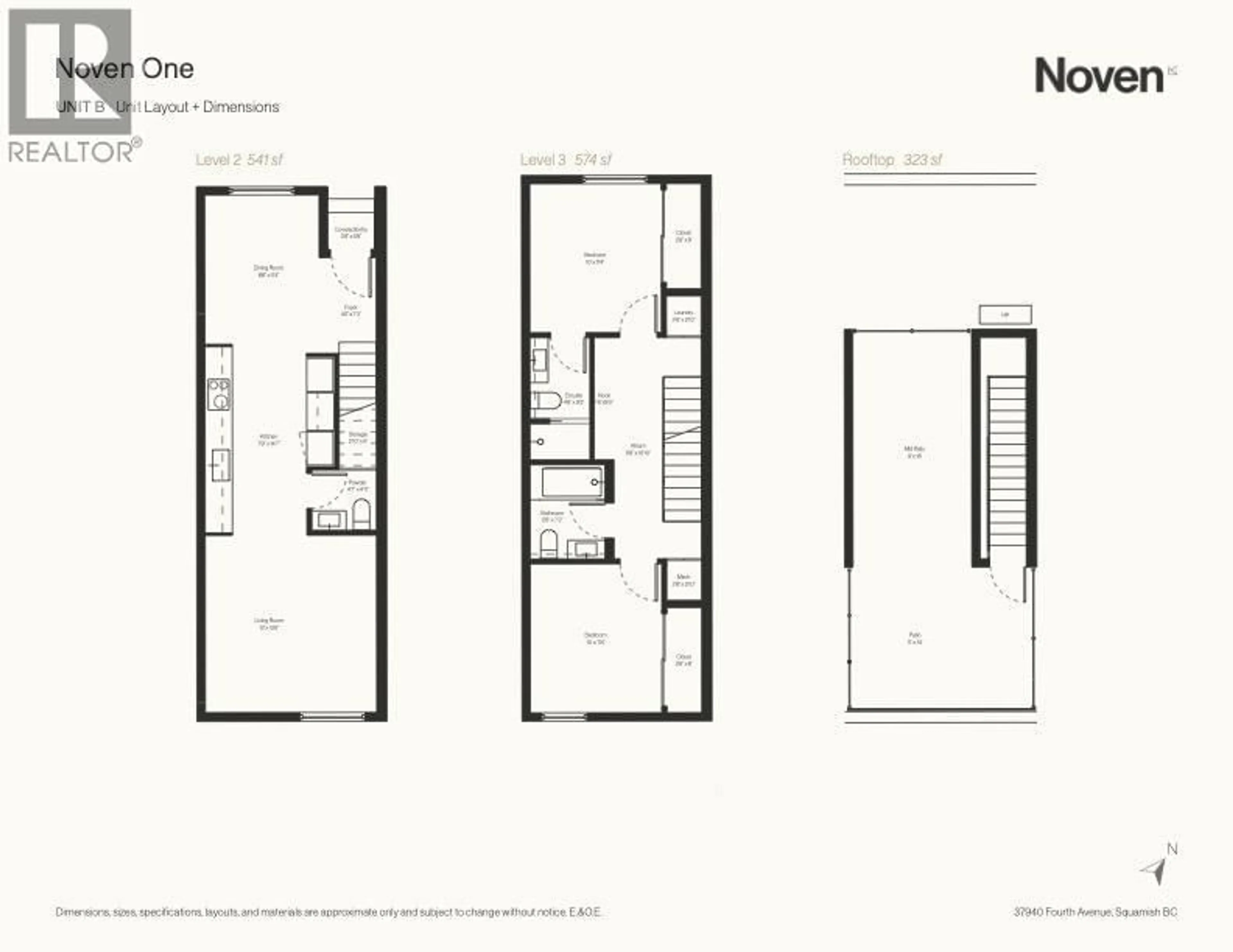 Floor plan for 2 - 37940 FOURTH AVENUE, Squamish British Columbia V8B0P7