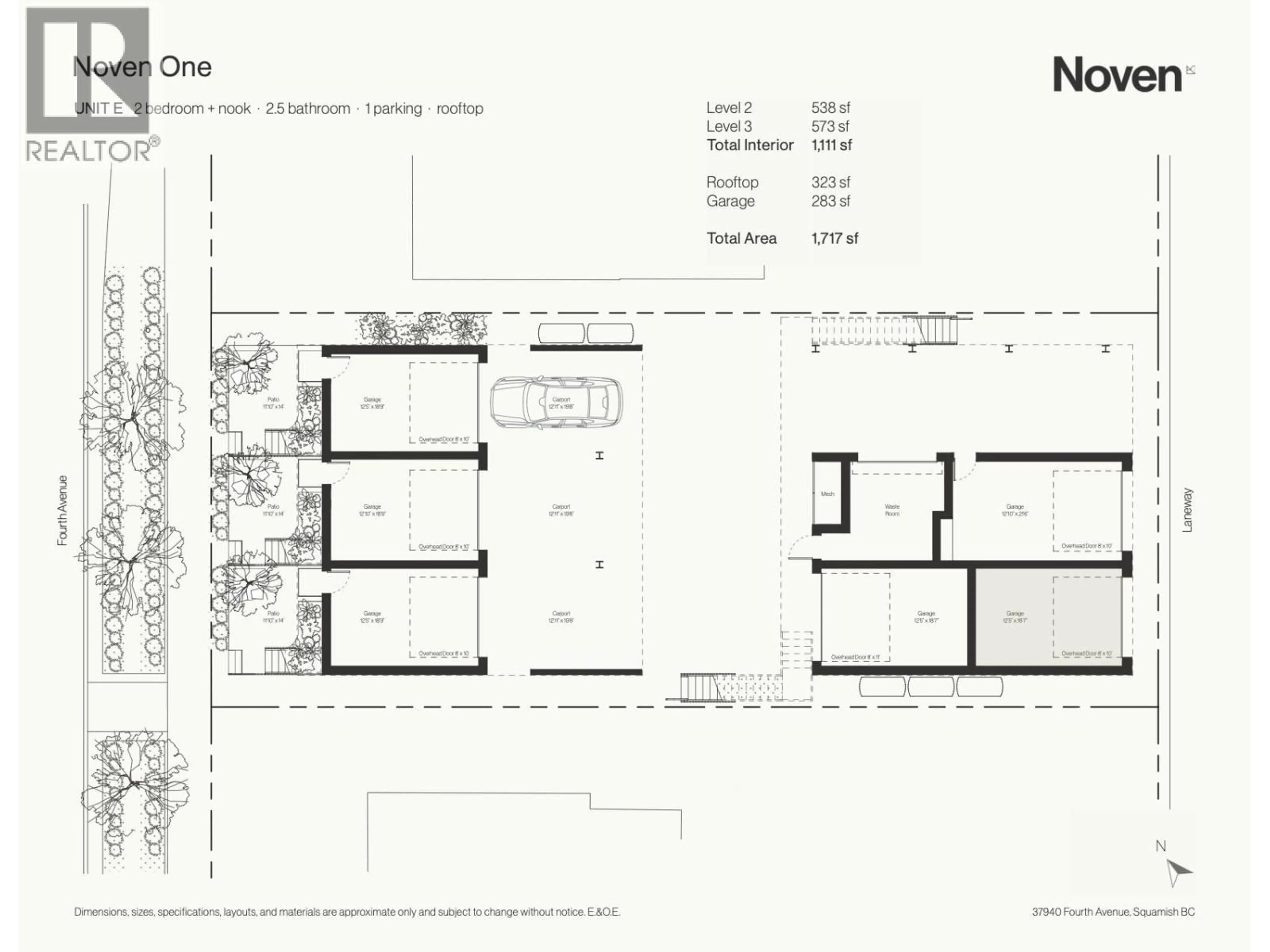 Floor plan for 5 - 37940 FOURTH AVENUE, Squamish British Columbia V8B0P7