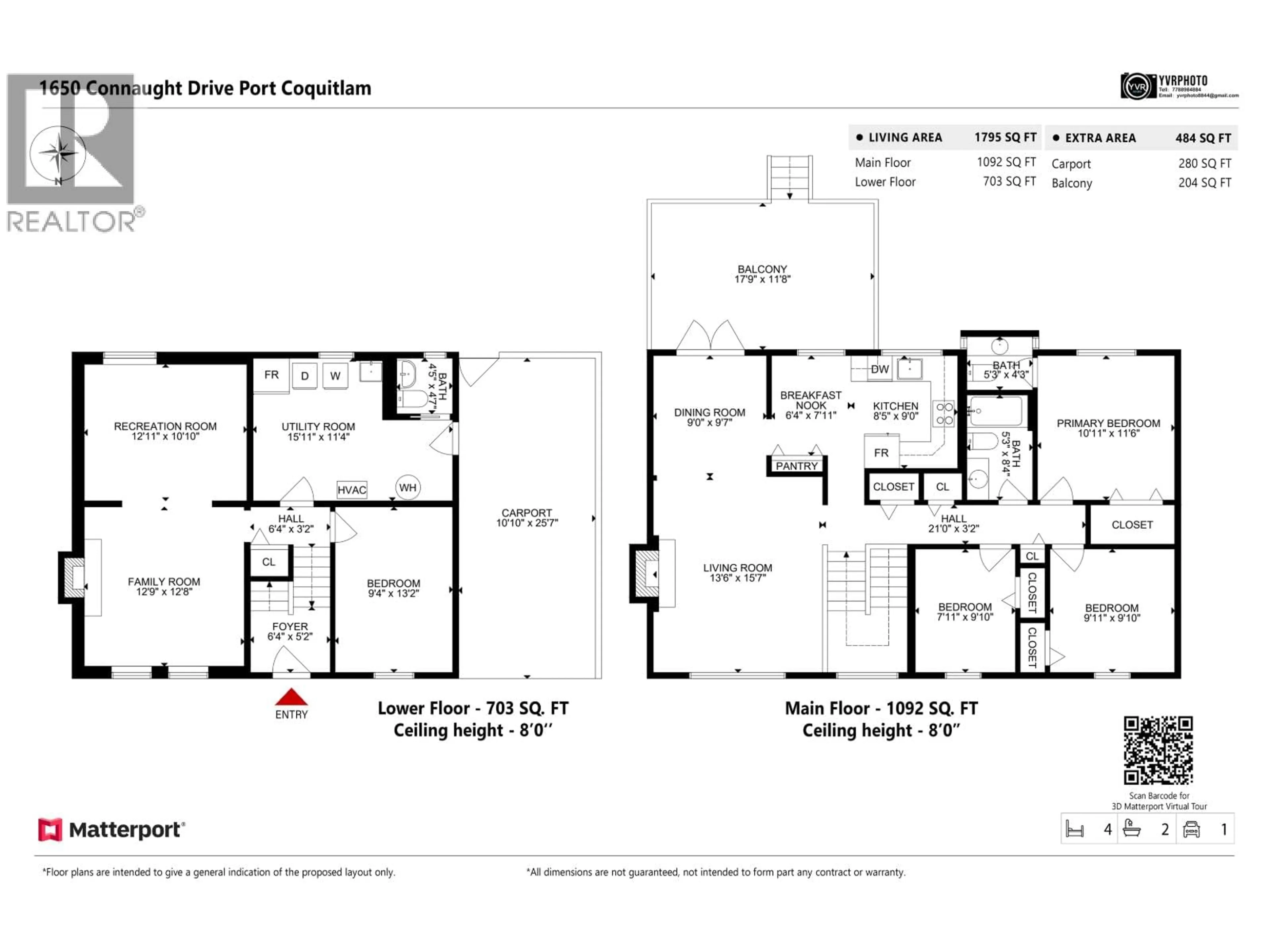 Floor plan for 1650 CONNAUGHT DRIVE, Port Coquitlam British Columbia V3C4G8