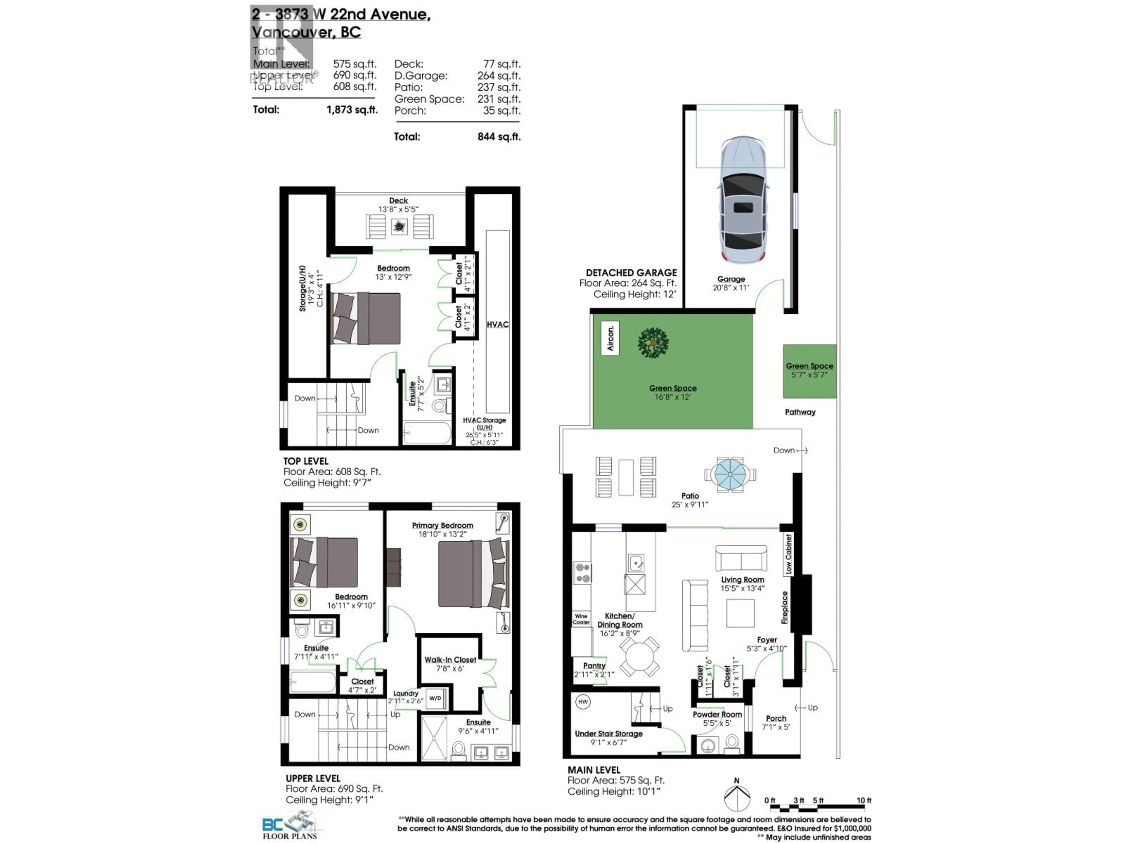 Floor plan for 2 - 3873 22ND AVENUE, Vancouver British Columbia V6S1J8