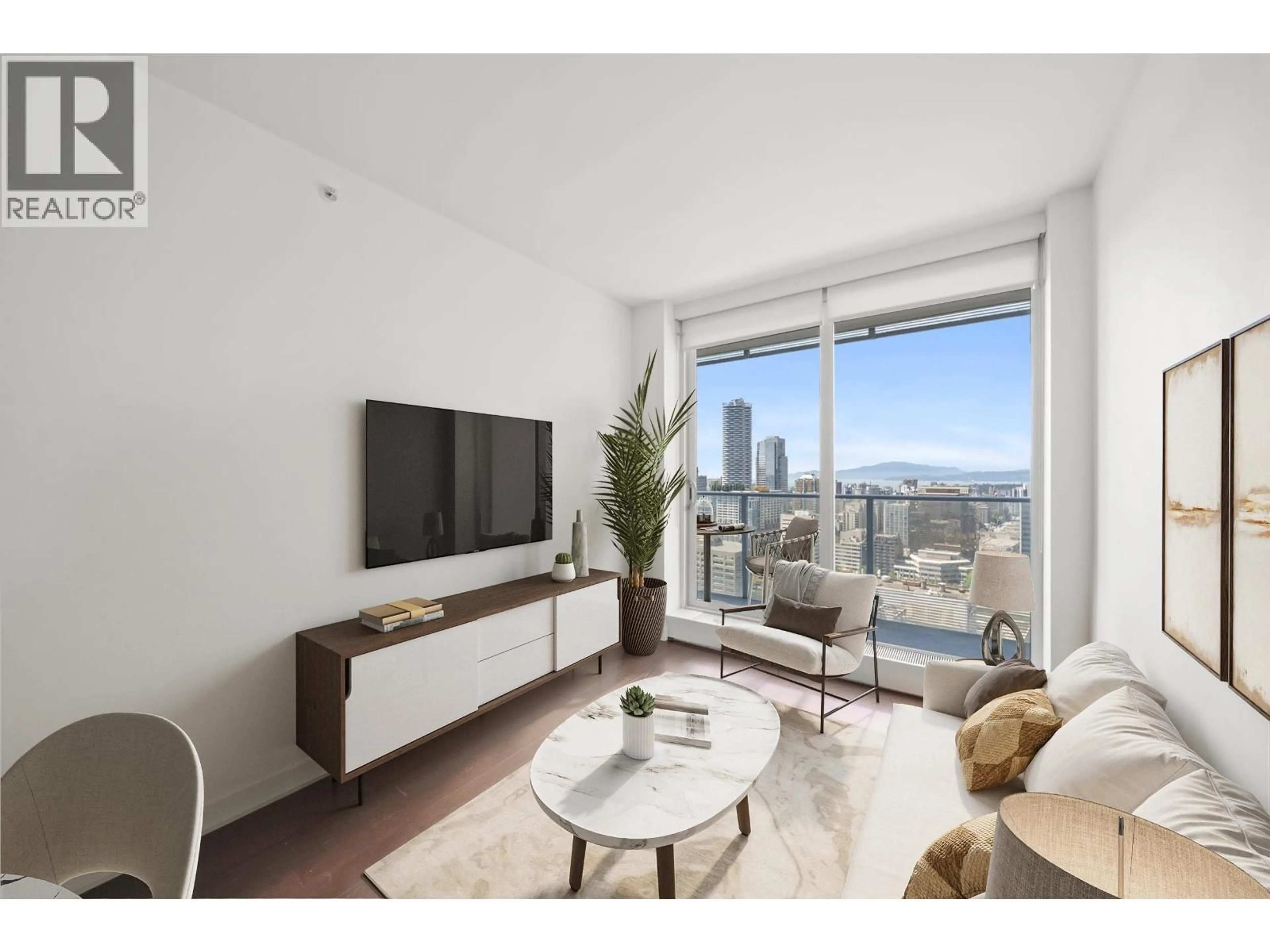 Living room with furniture, unknown for 3505 - 777 RICHARDS STREET, Vancouver British Columbia V6B0M6