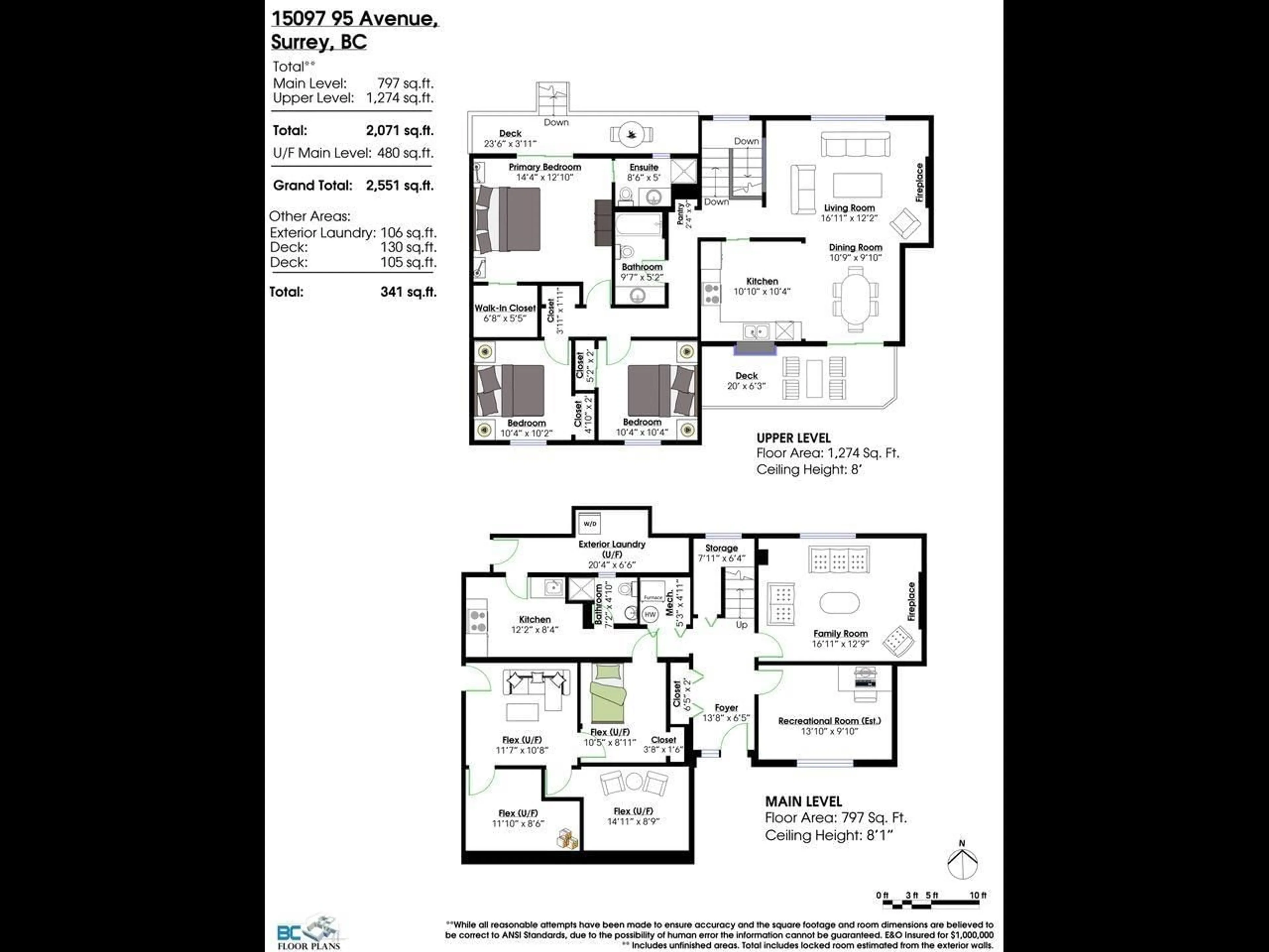 Floor plan for 15097 95 AVENUE, Surrey British Columbia V3R7S3