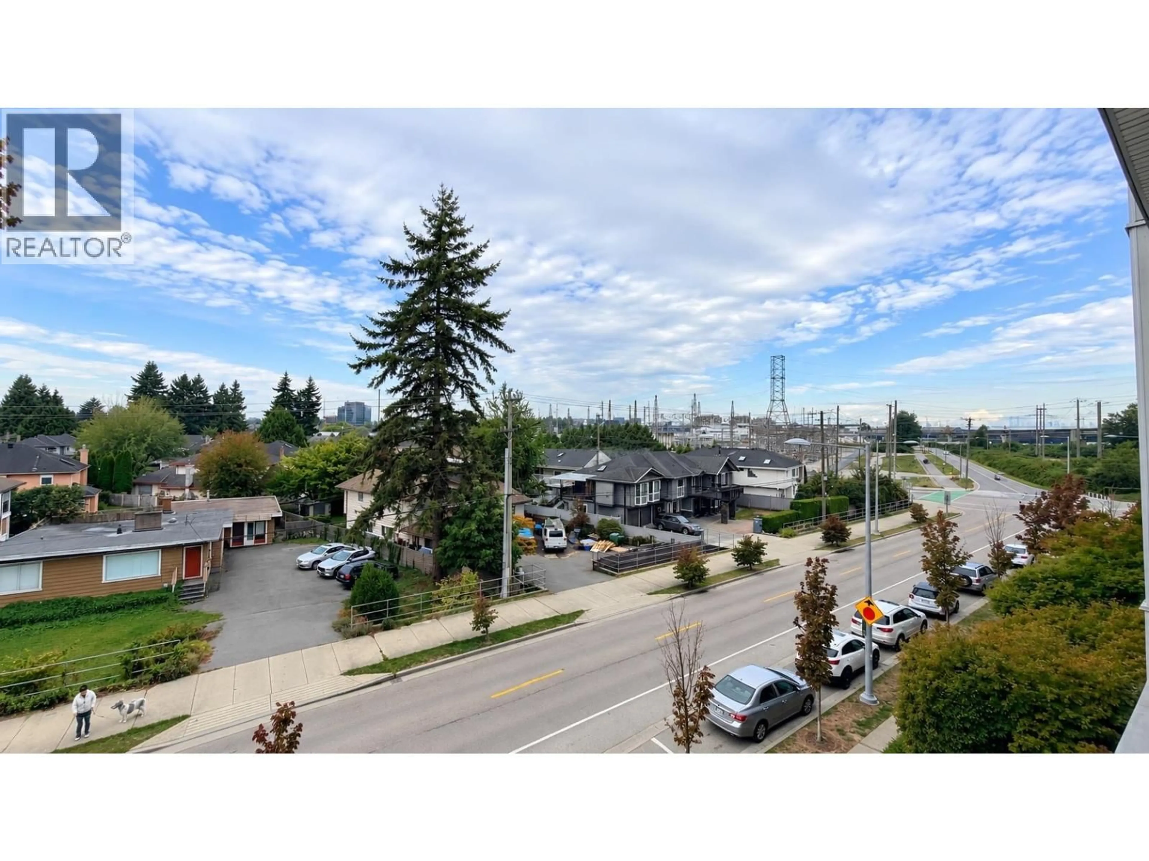 A pic from outside/outdoor area/front of a property/back of a property/a pic from drone, mountain view for 317 - 10011 RIVER DRIVE, Richmond British Columbia V6X0N2