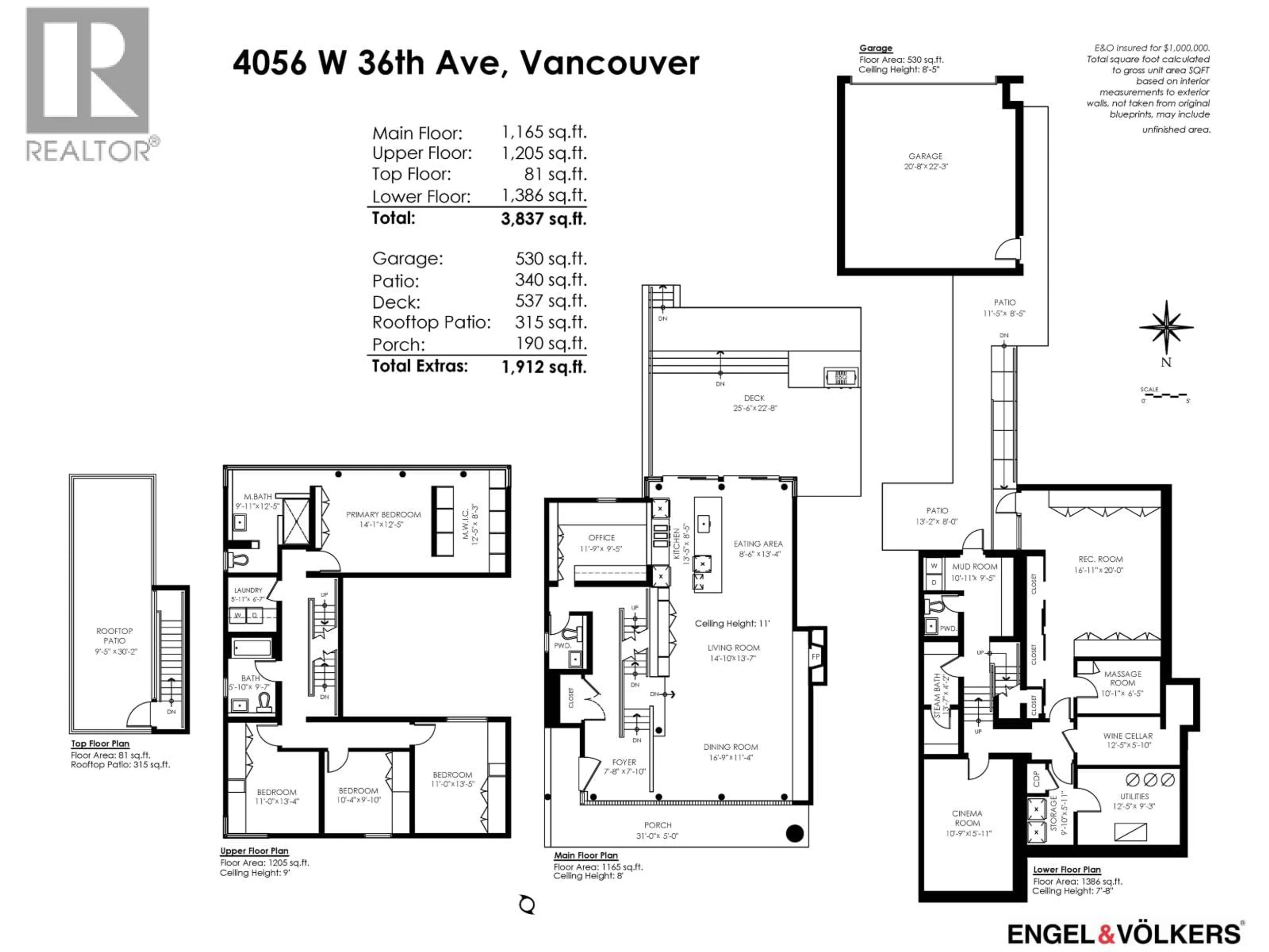 Floor plan for 4056 36TH AVENUE, Vancouver British Columbia V6N2S9