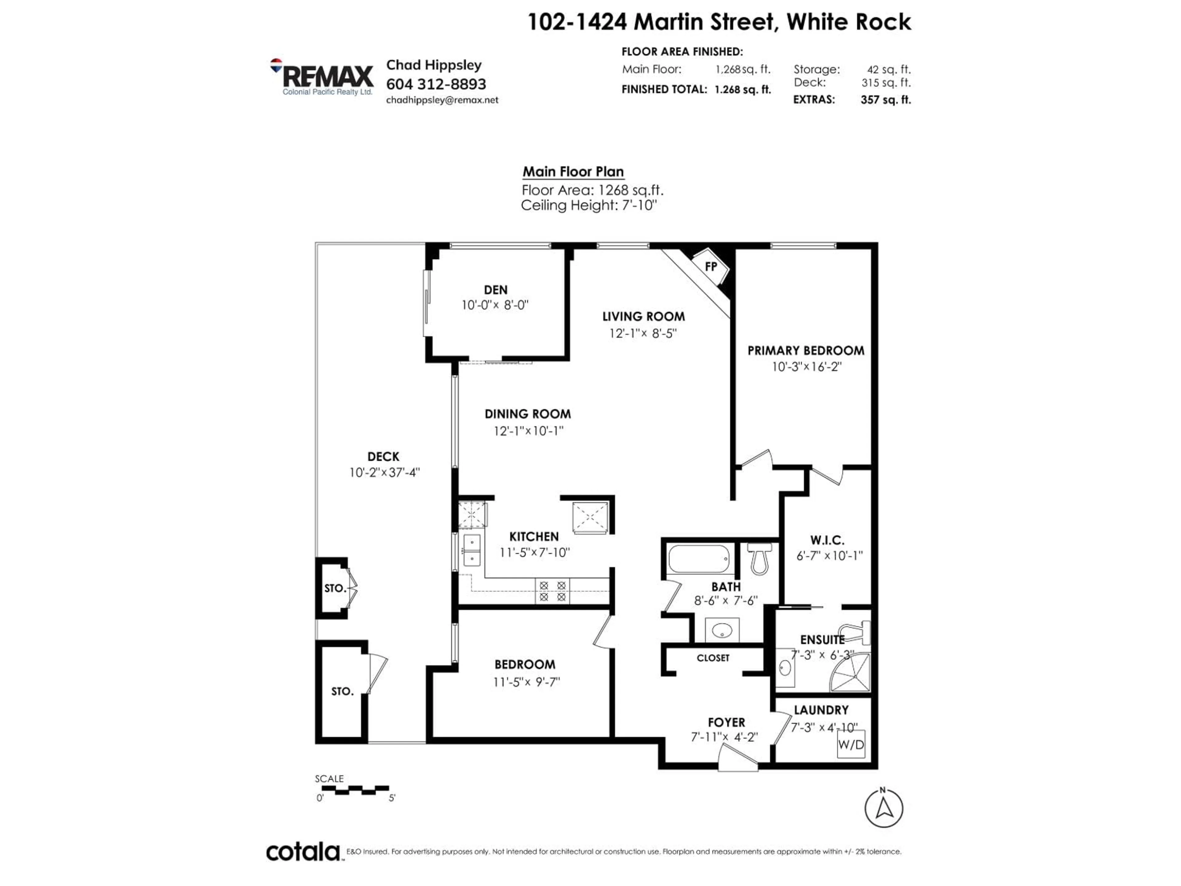 Floor plan for 102 - 1424 MARTIN STREET, White Rock British Columbia V4B3W7