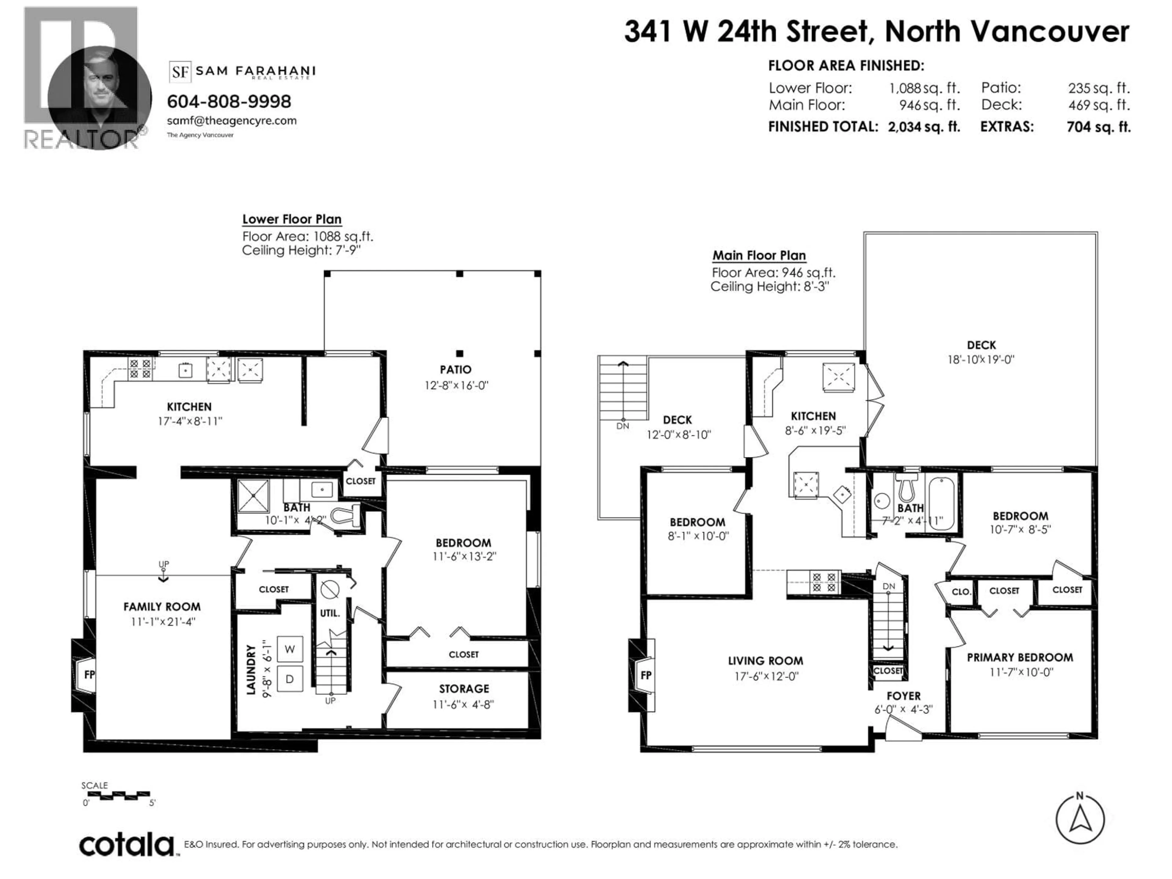Floor plan for 341 24TH STREET, North Vancouver British Columbia V7M2C7