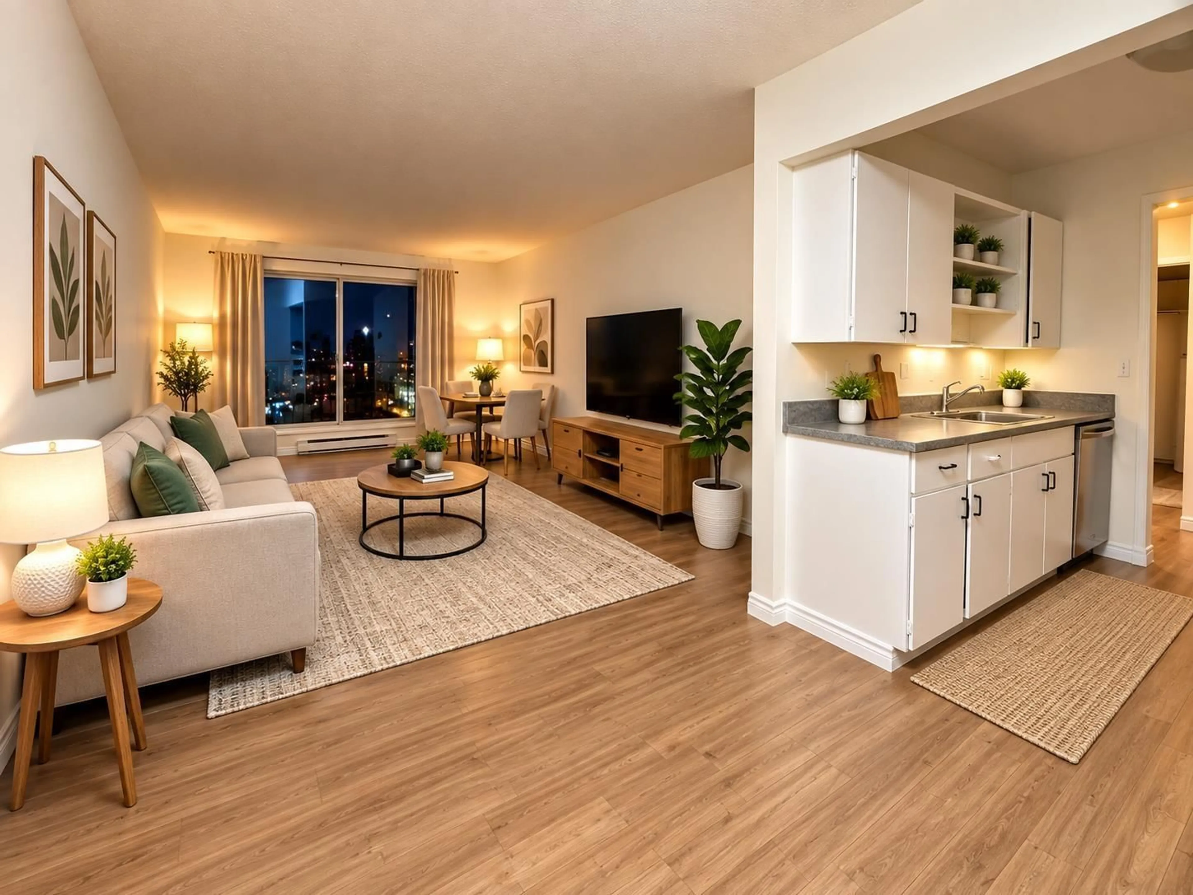 Living room with furniture, wood/laminate floor for 107 - 10468 148TH STREET, Surrey British Columbia V3R8T1