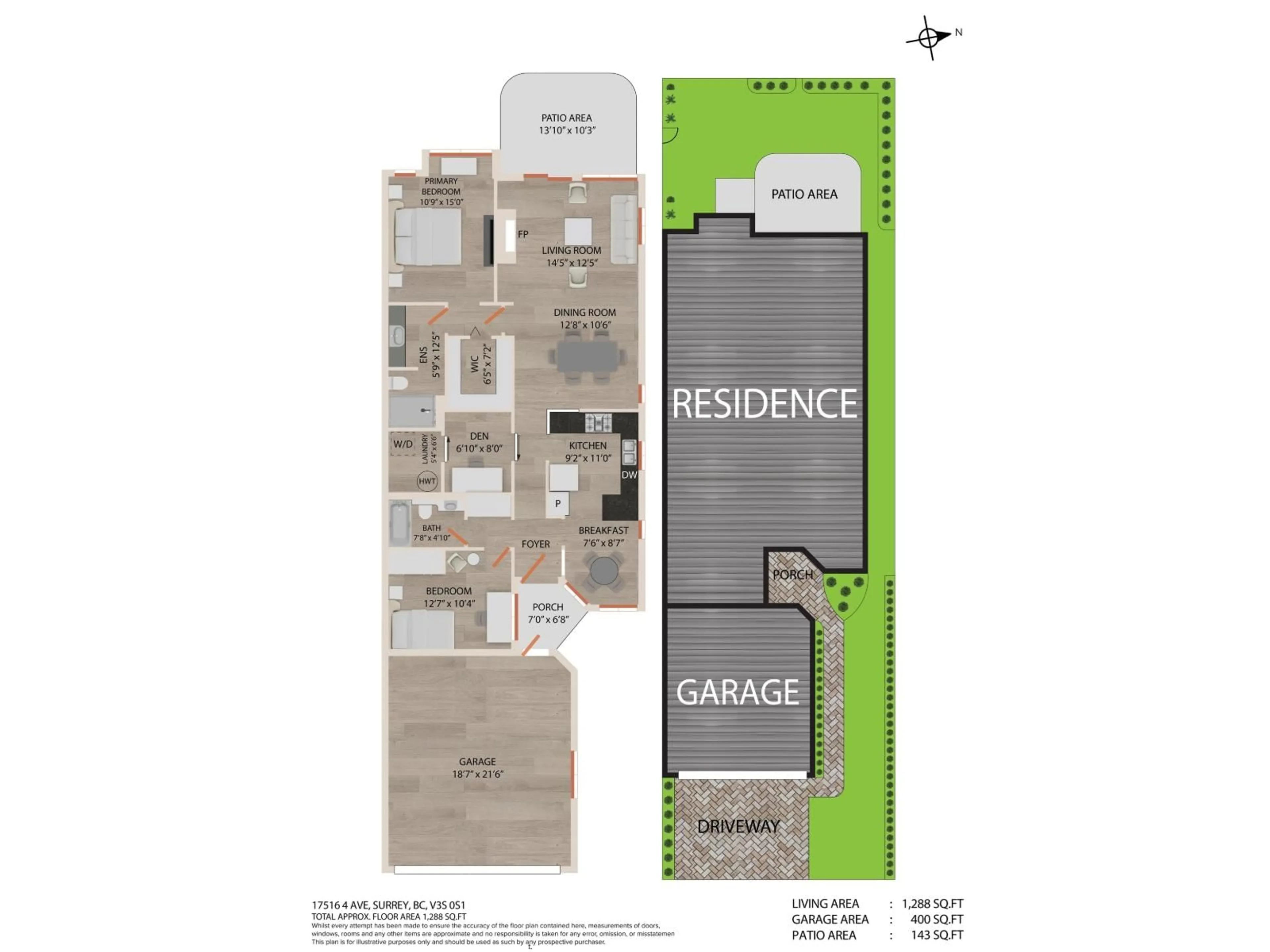 Floor plan for 58 - 17516 4TH AVENUE, Surrey British Columbia V3Z0S1