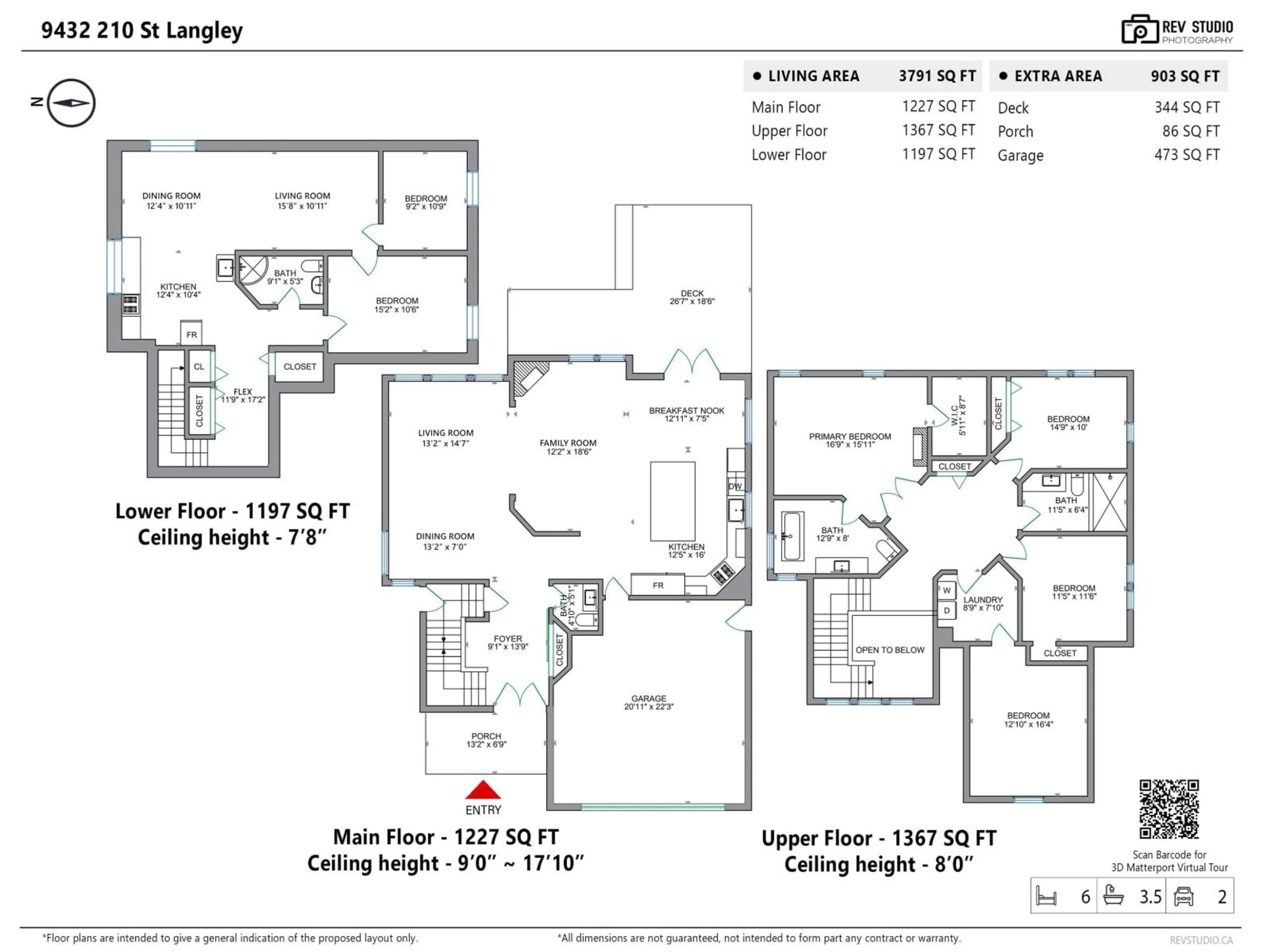 Floor plan for 9432 210 STREET, Langley British Columbia V1M1W2