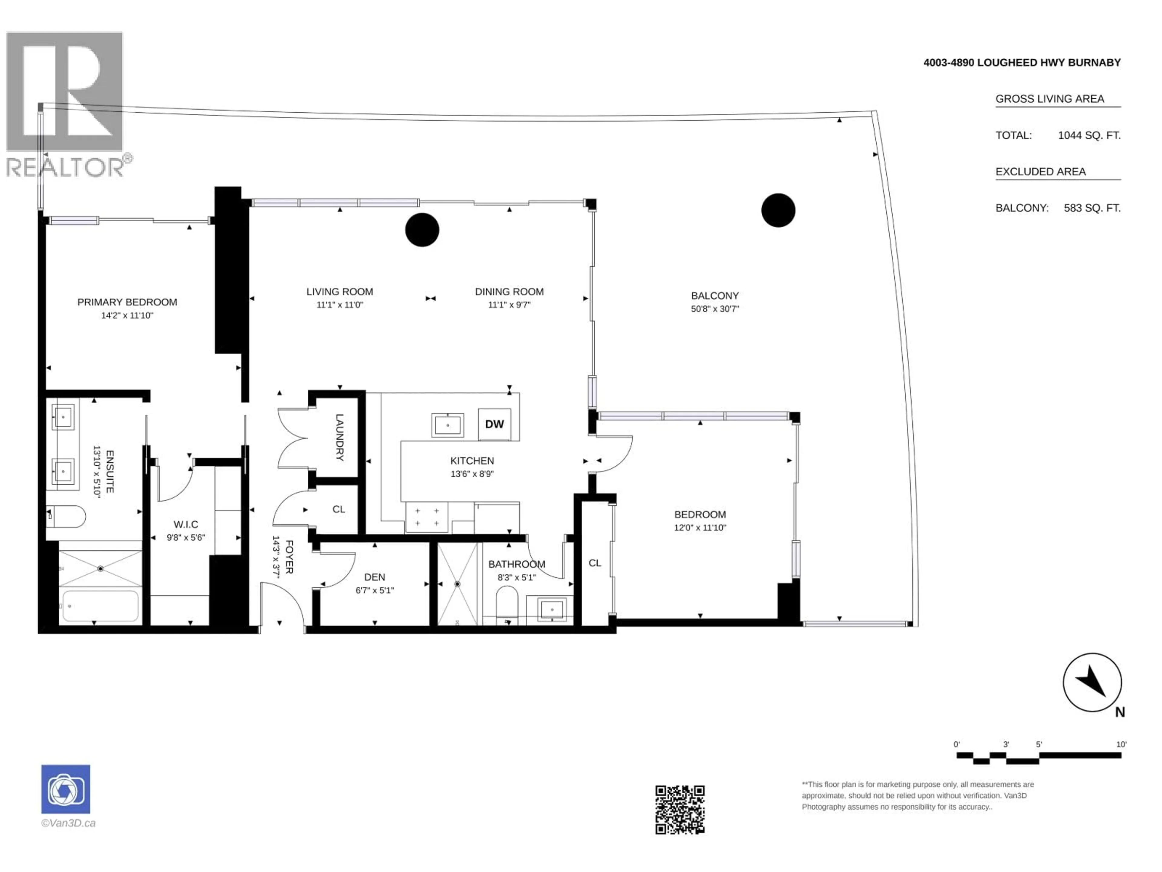 Floor plan for 4003 - 4890 LOUGHEED HIGHWAY, Burnaby British Columbia V5C0N2