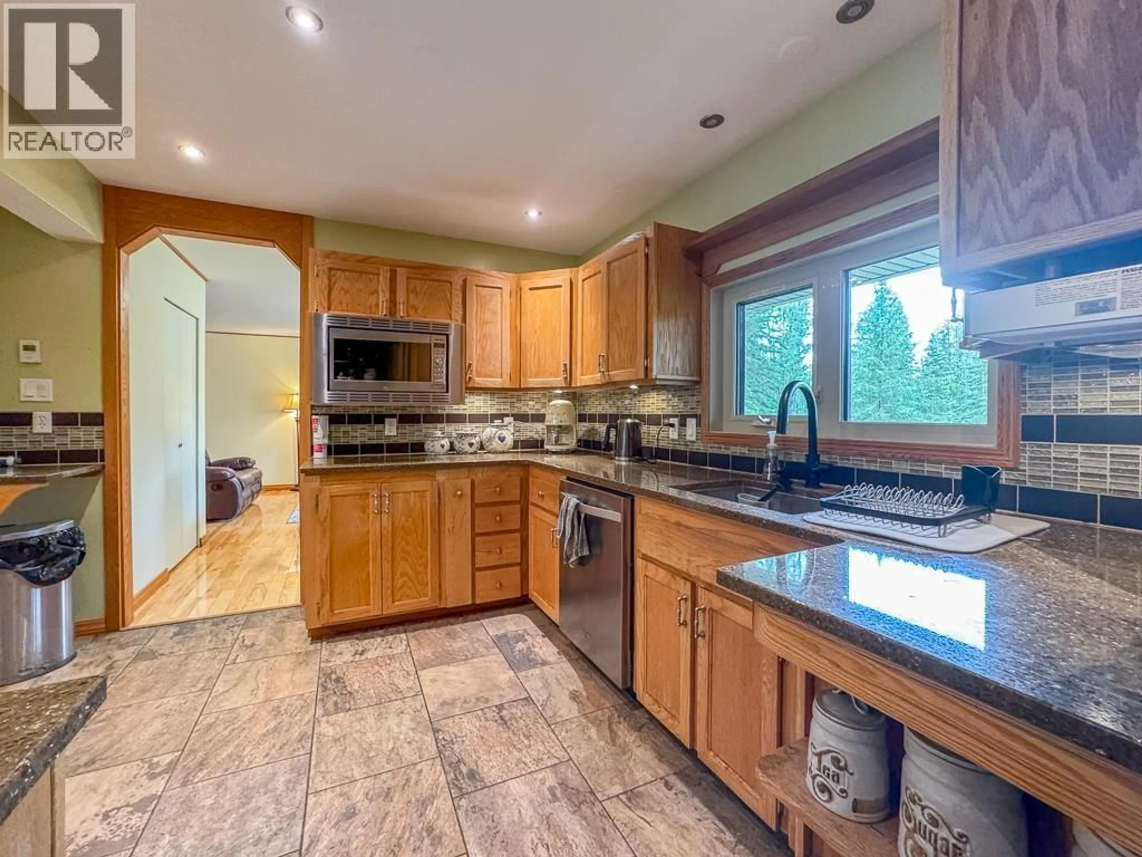 Open concept kitchen, ceramic/tile floor for 1705 MILLAR ROAD, Smithers British Columbia V0J2N6