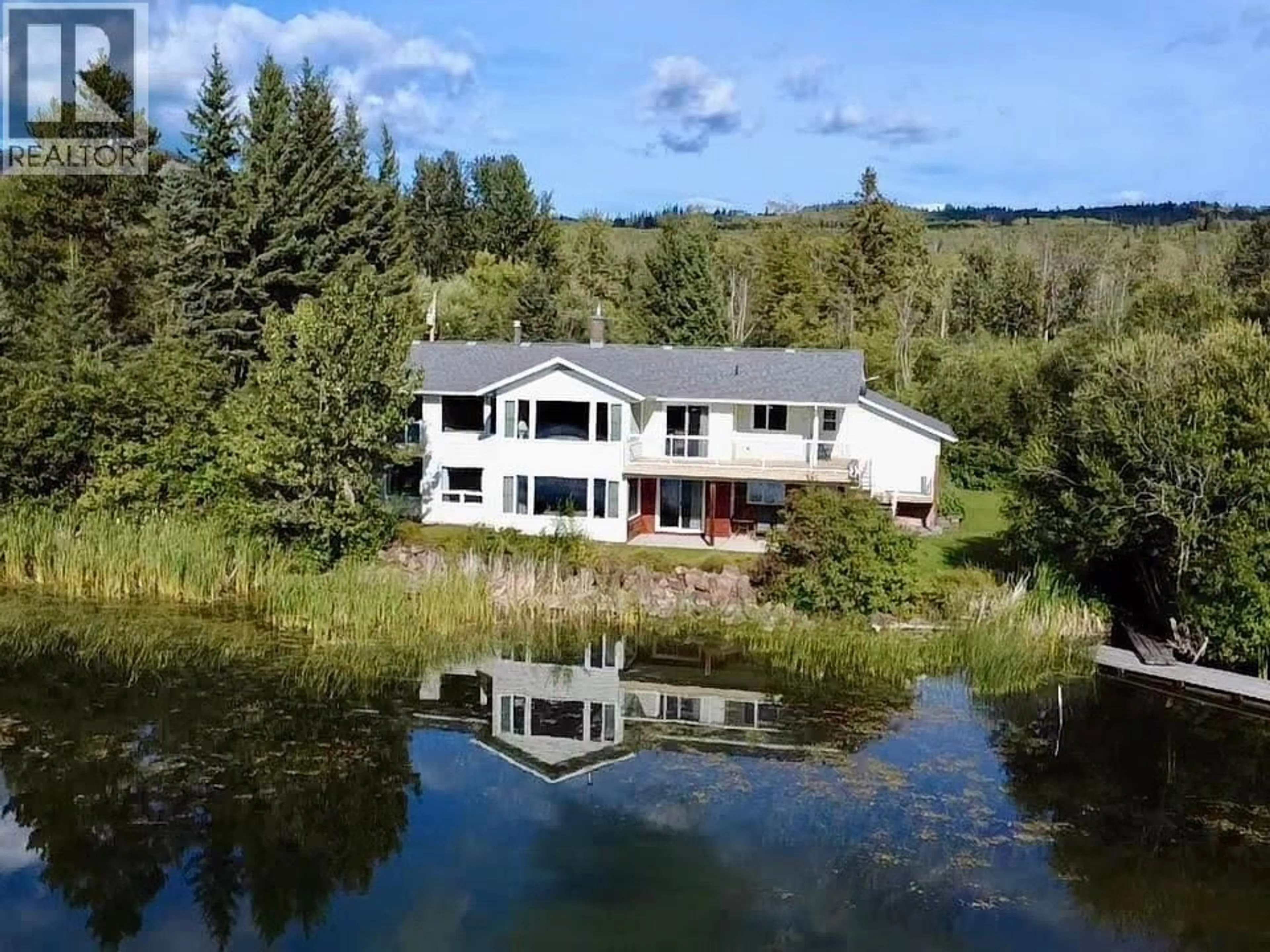 A pic from outside/outdoor area/front of a property/back of a property/a pic from drone, water/lake/river/ocean view for 6691 PENNER ROAD, Telkwa British Columbia V0J2X1