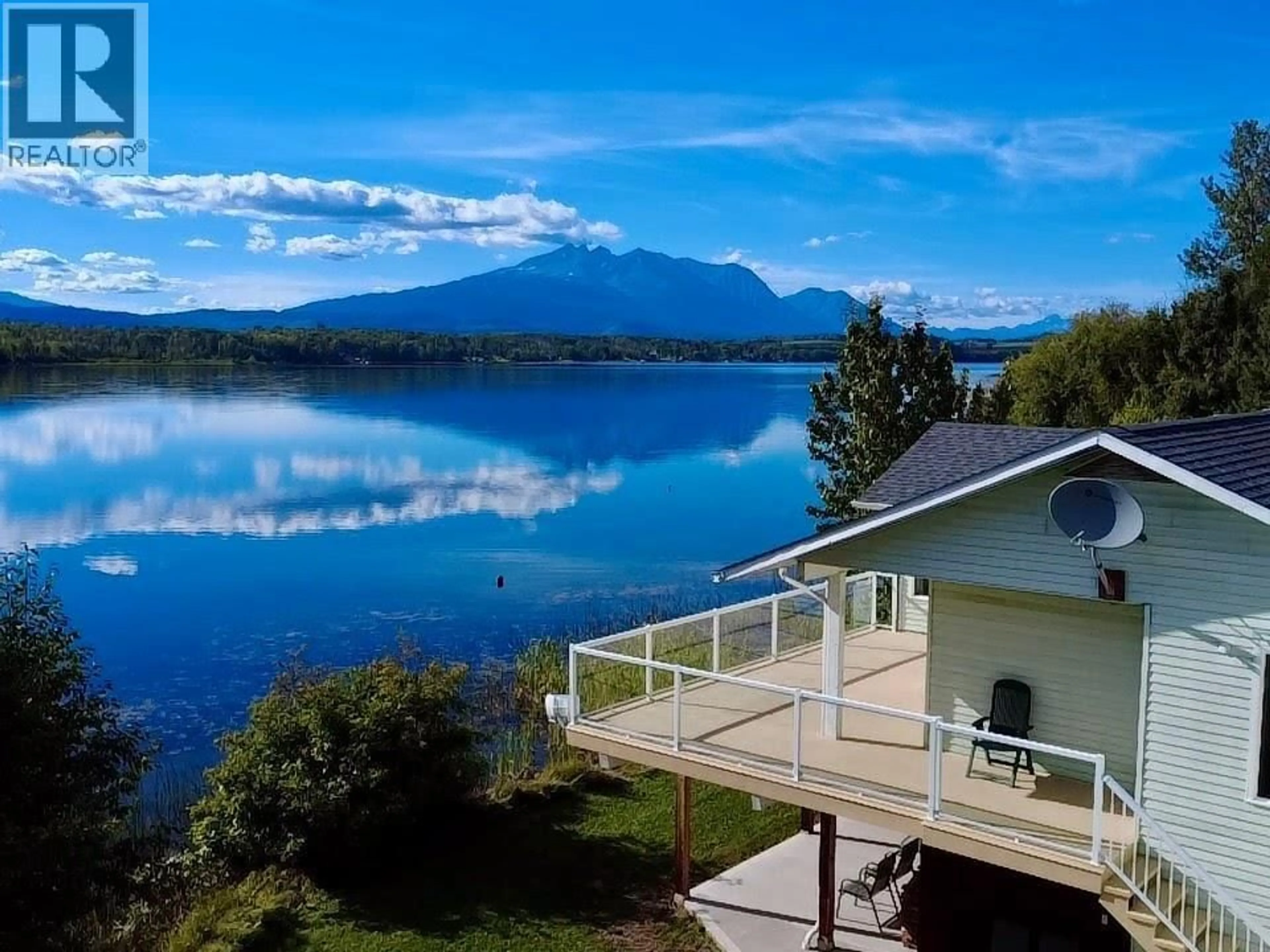 A pic from outside/outdoor area/front of a property/back of a property/a pic from drone, water/lake/river/ocean view for 6691 PENNER ROAD, Telkwa British Columbia V0J2X1