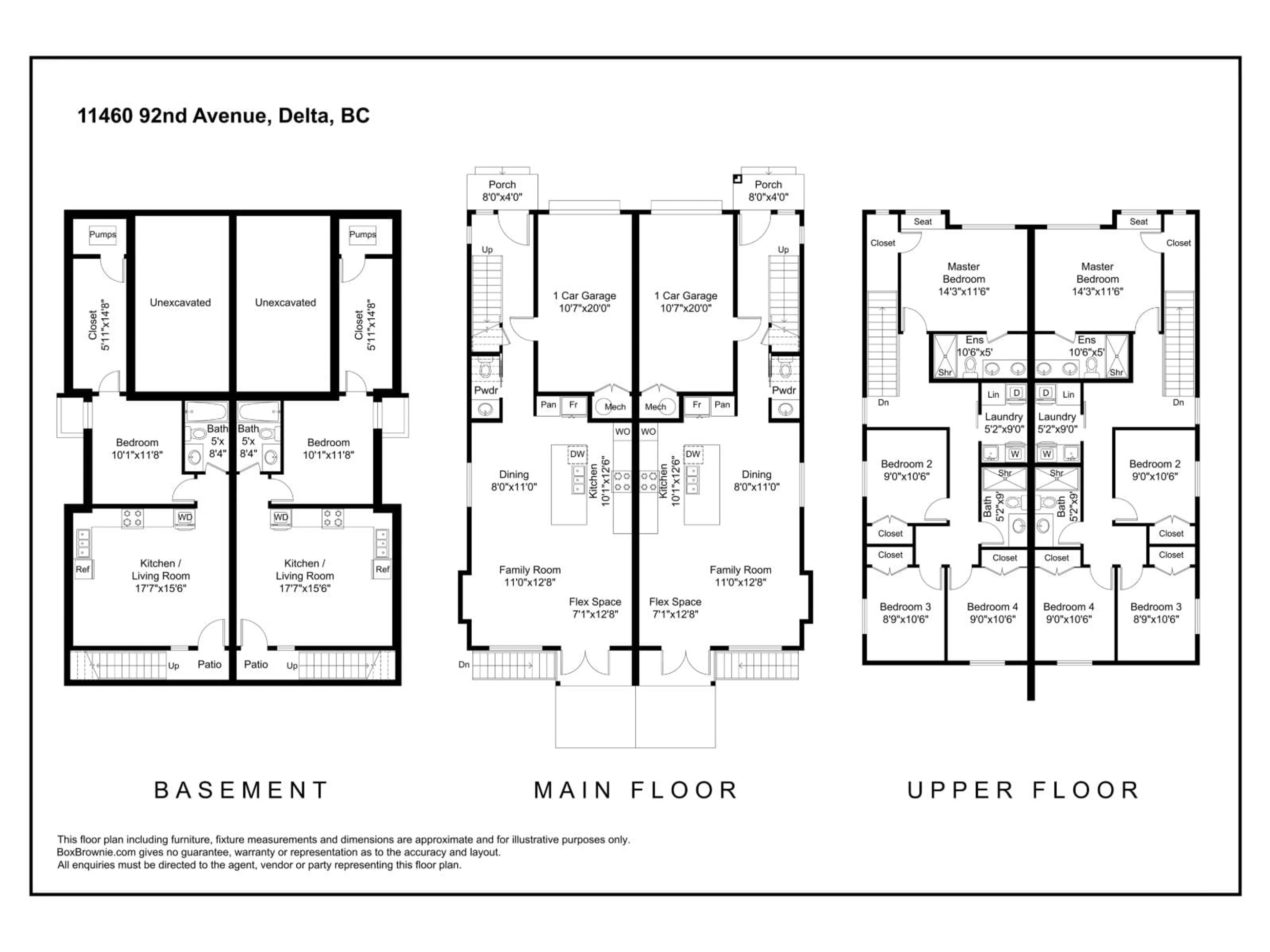 Floor plan for 11460 92 AVENUE, Delta British Columbia V4C3K7
