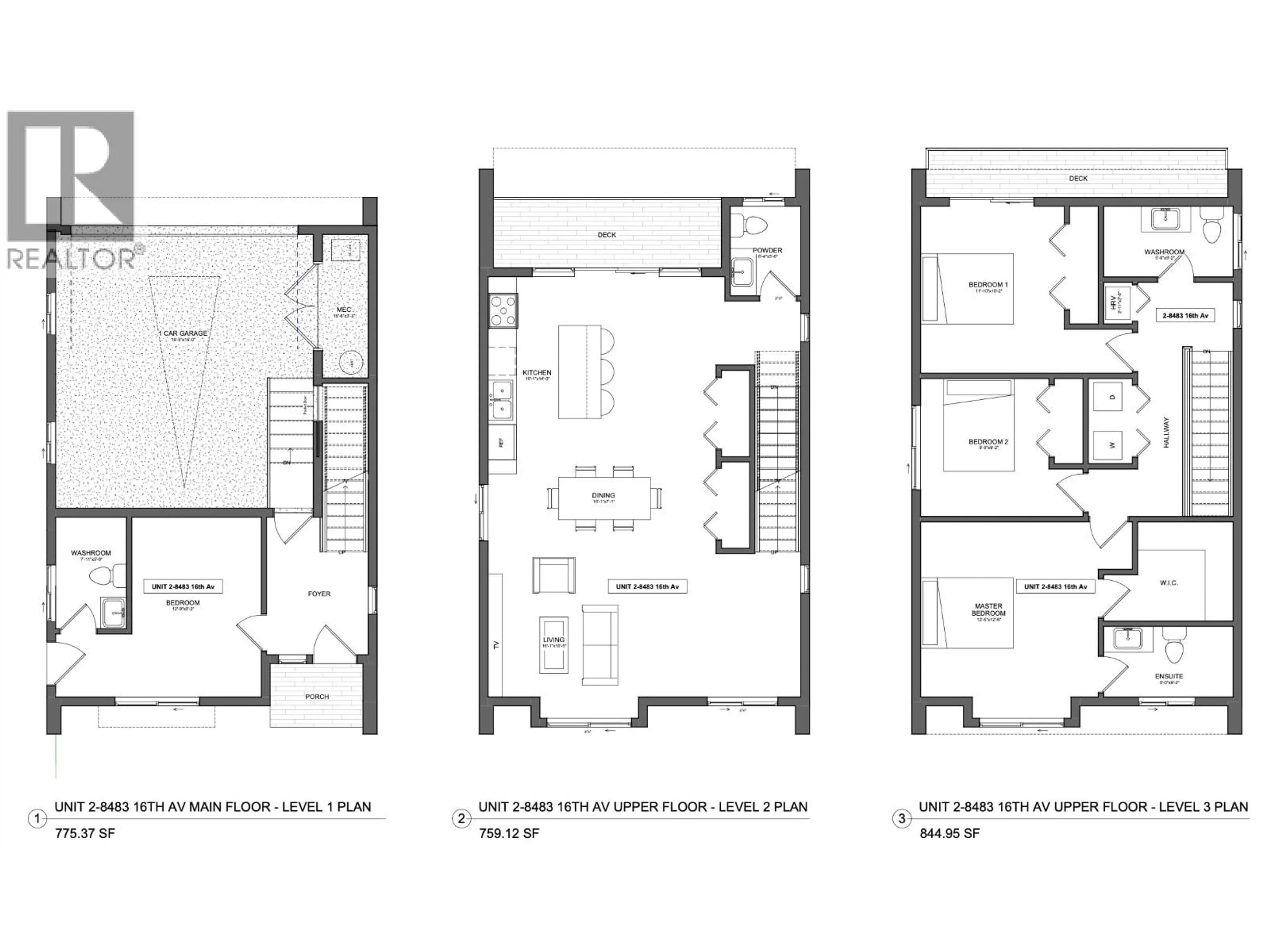 Floor plan for 2 - 8483 16TH AVENUE, Burnaby British Columbia V3N1S4
