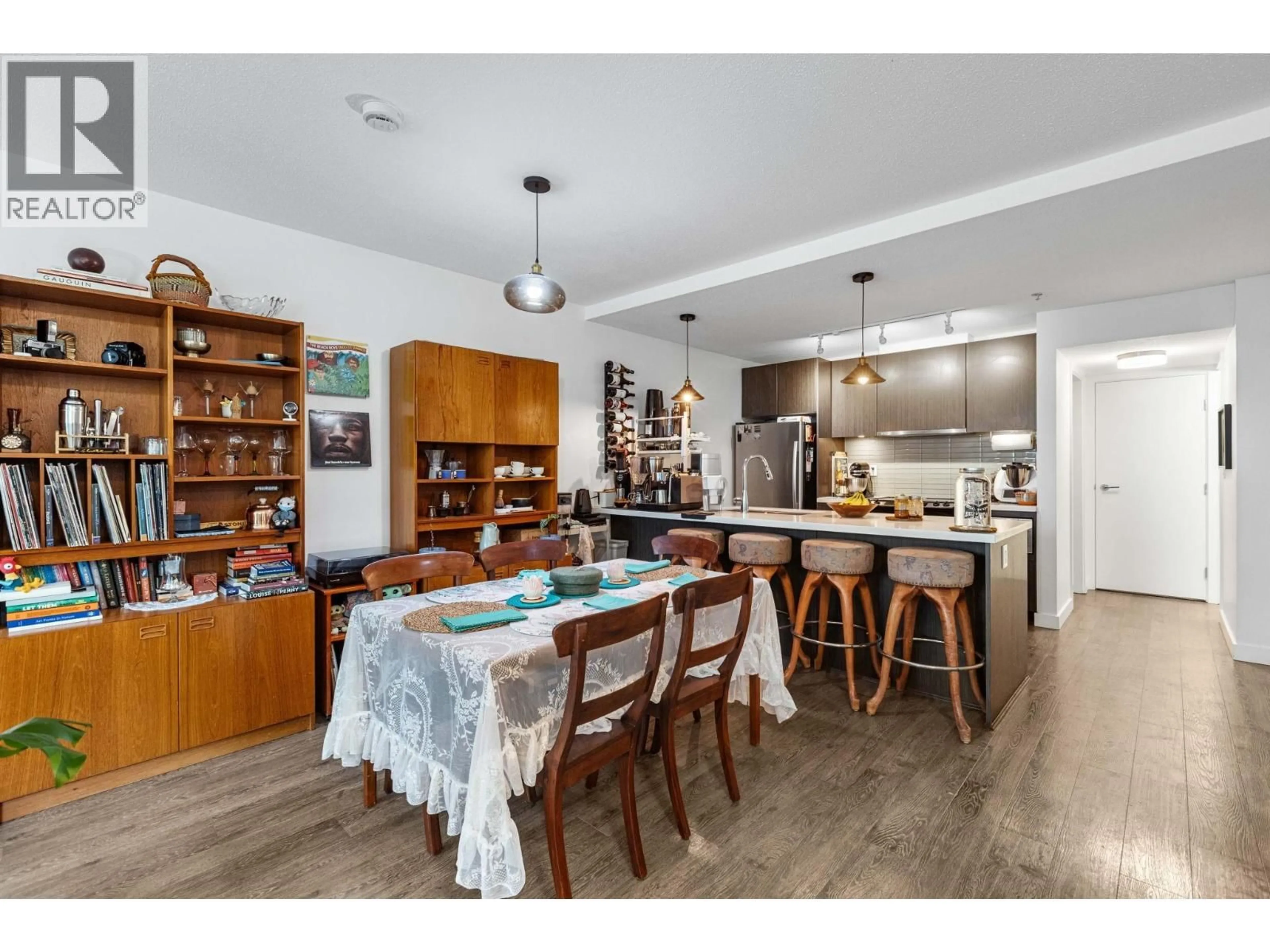 Open concept kitchen, wood/laminate floor for 302 - 618 LANGSIDE AVENUE, Coquitlam British Columbia V3J0B8