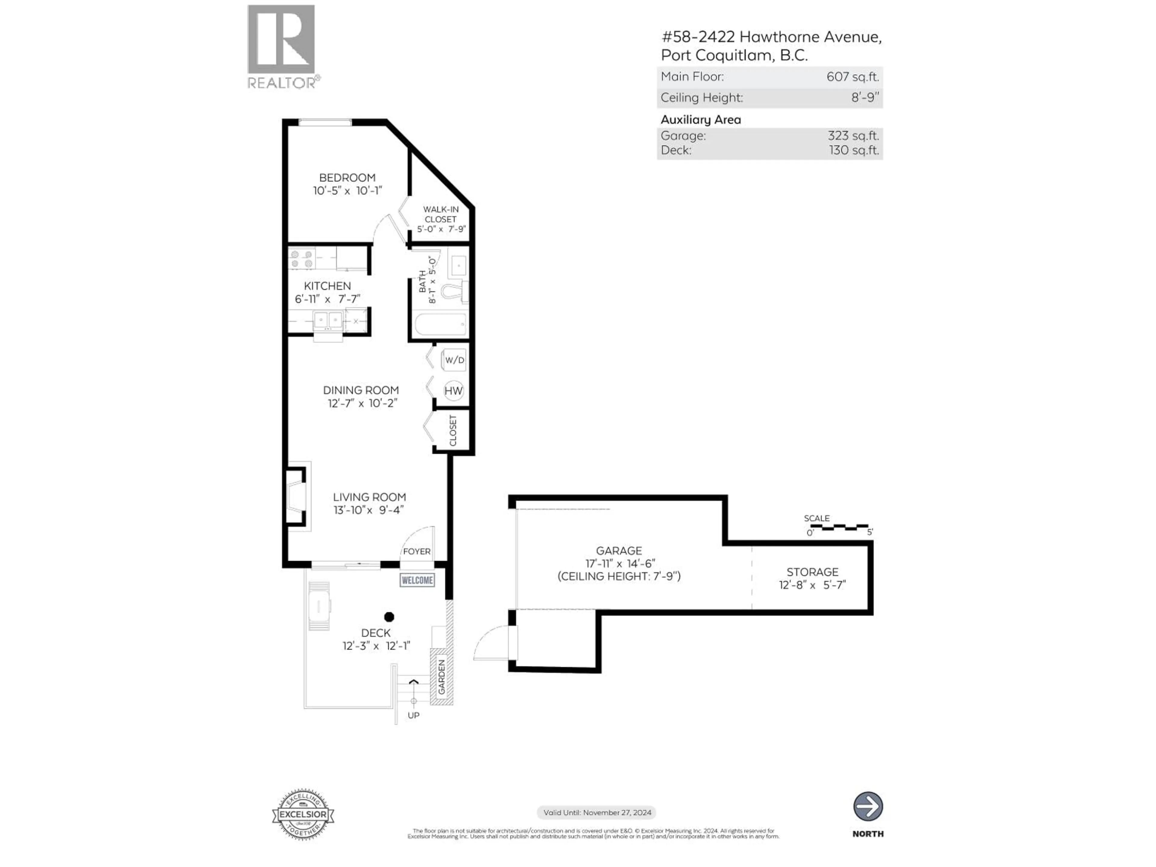 Floor plan for 58 - 2422 HAWTHORNE AVENUE, Port Coquitlam British Columbia V3C6K7