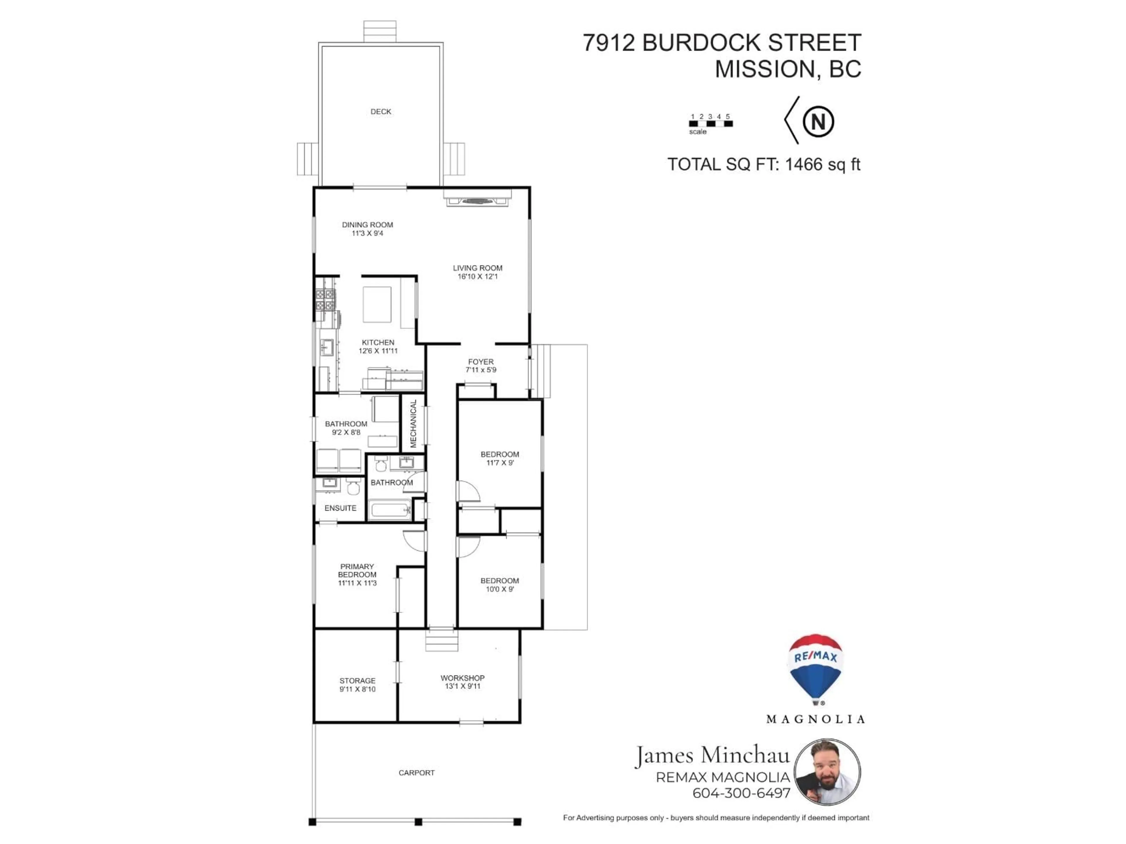 Floor plan for 7912 BURDOCK STREET, Mission British Columbia V2V4Y1